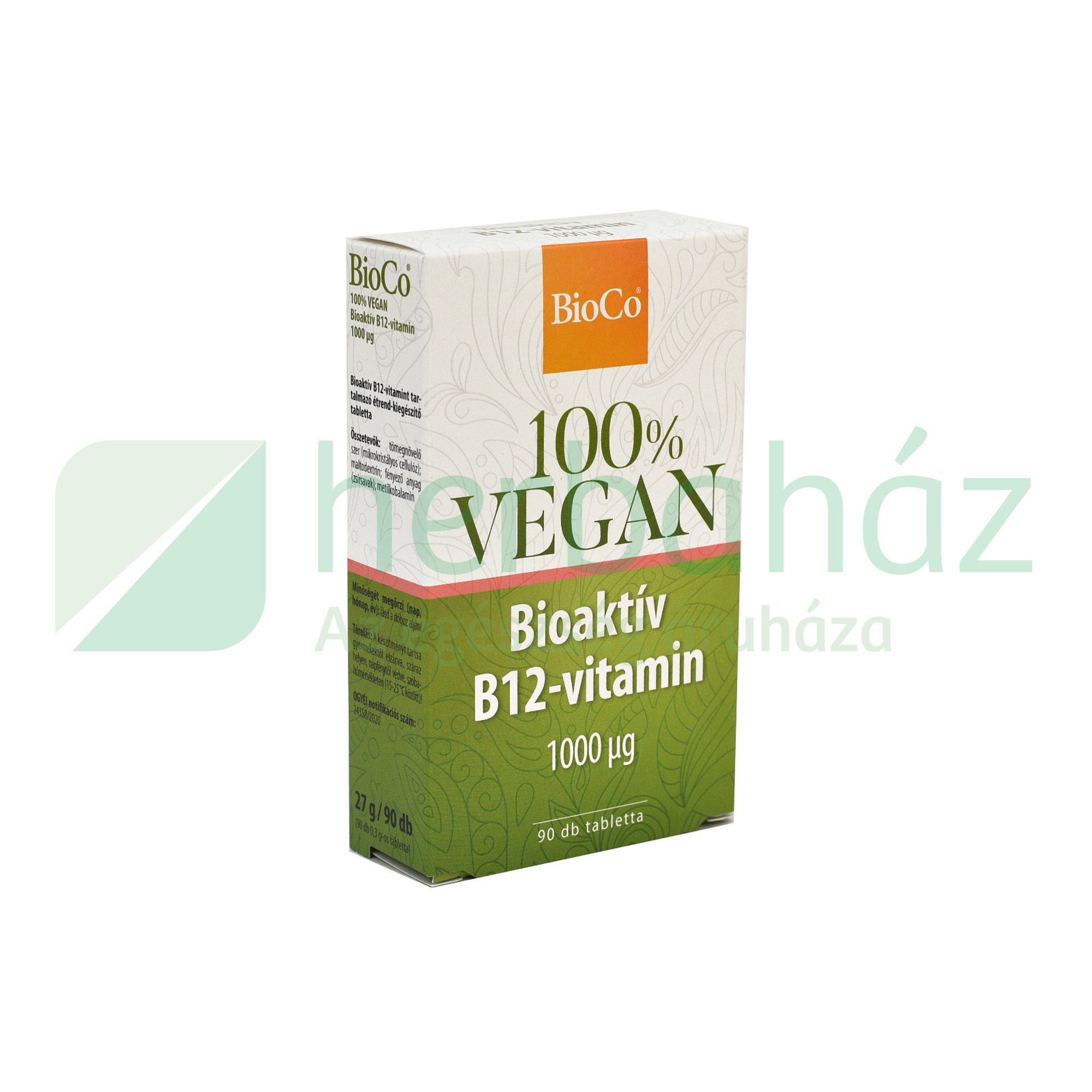 BIOCO VEGAN BIOAKTÍV B12-VITAMIN 90DB