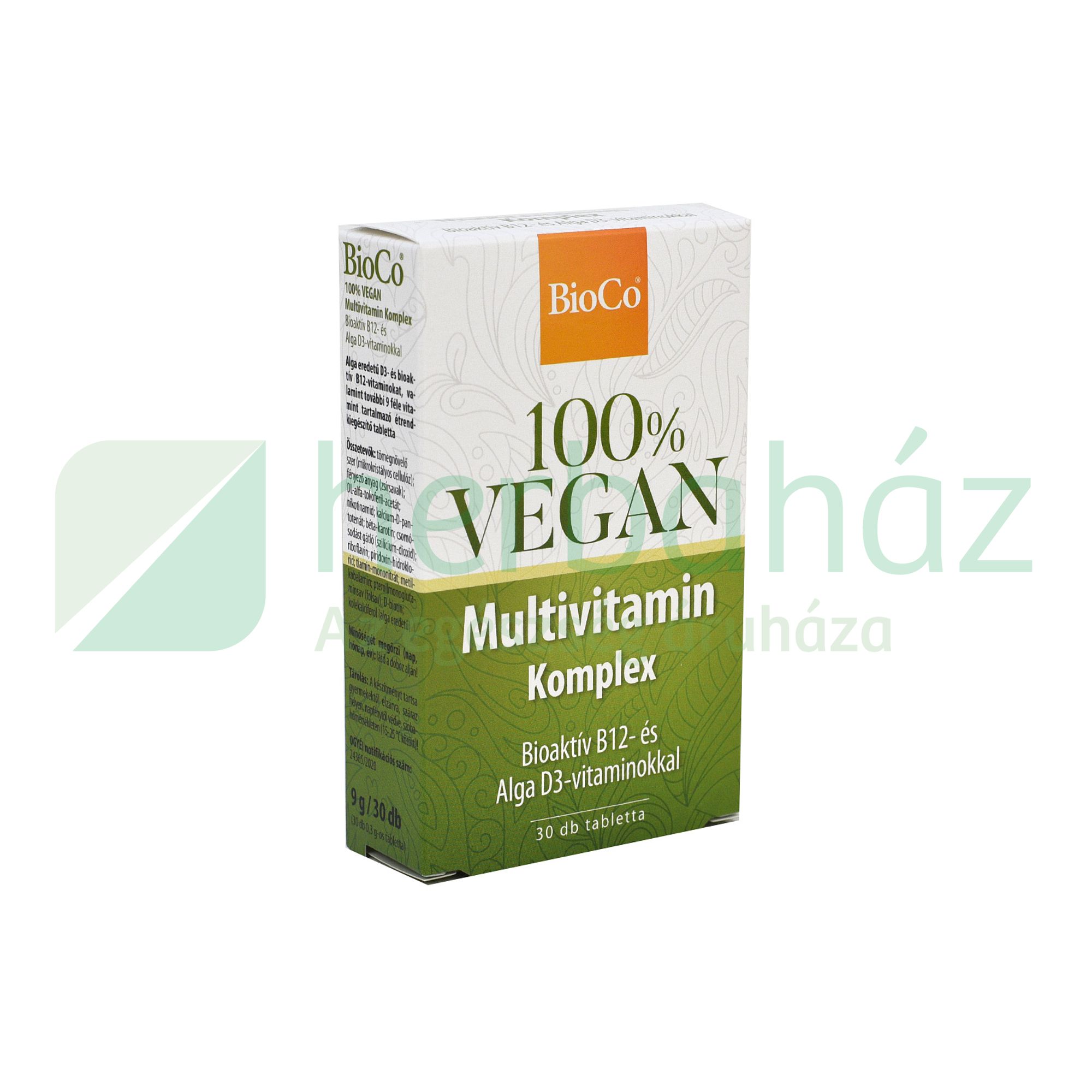 BIOCO VEGAN MULTIVITAMIN KOMPLEX 30DB