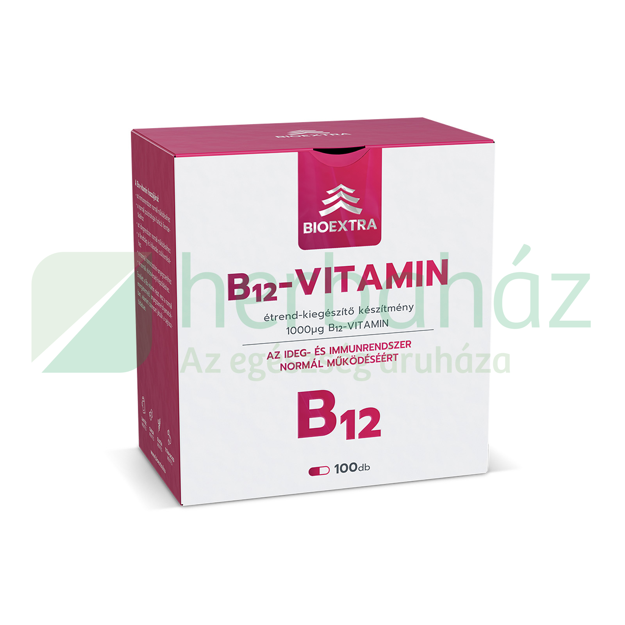 BIOEXTRA B12-VITAMIN 1000 MMG ÉTREND-KIEGÉSZÍTŐ KAPSZULA 100DB