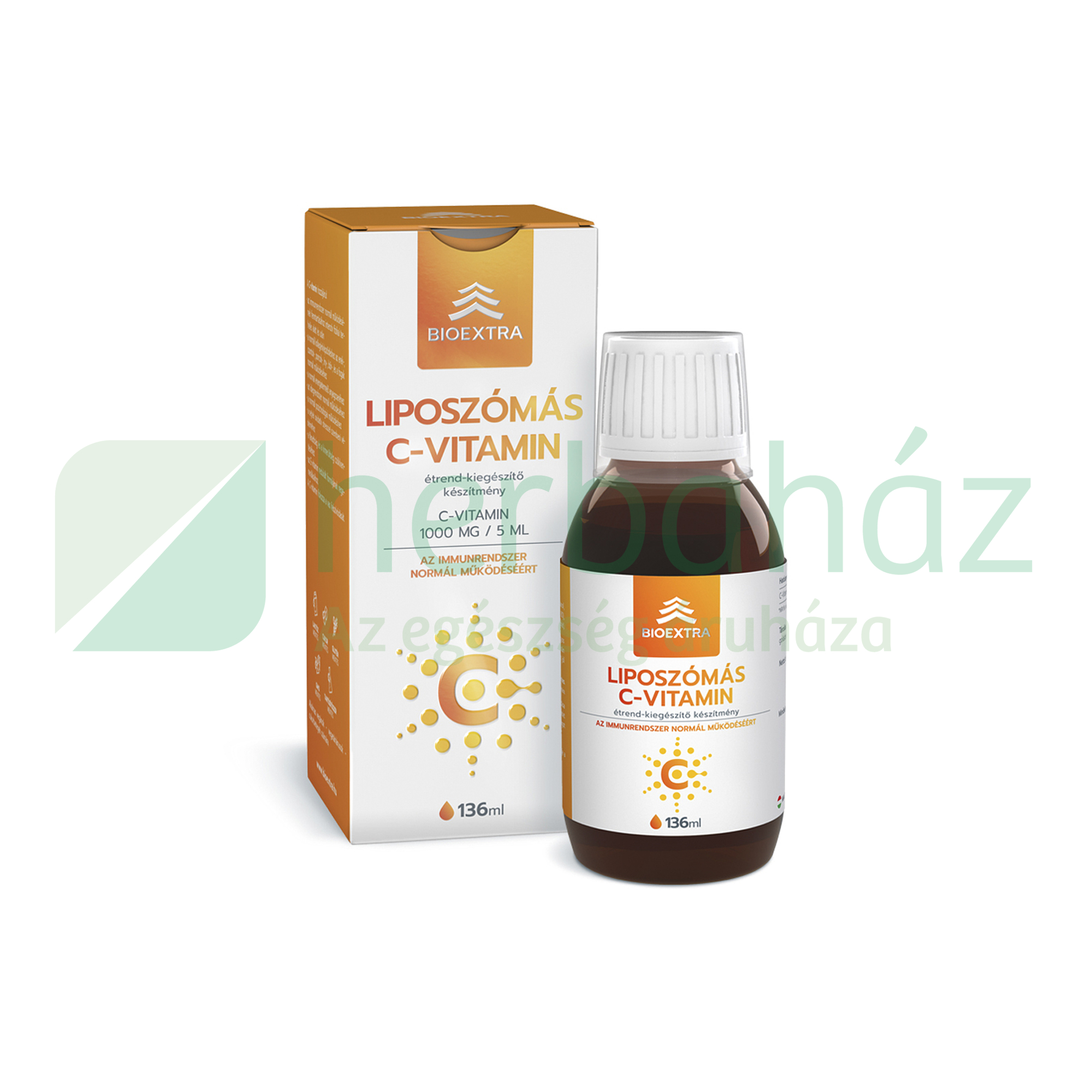 BIOEXTRA LIPOSZÓMÁS C-VITAMIN ÉTREND-KIEGÉSZÍTŐ FOLYADÉK 136ML