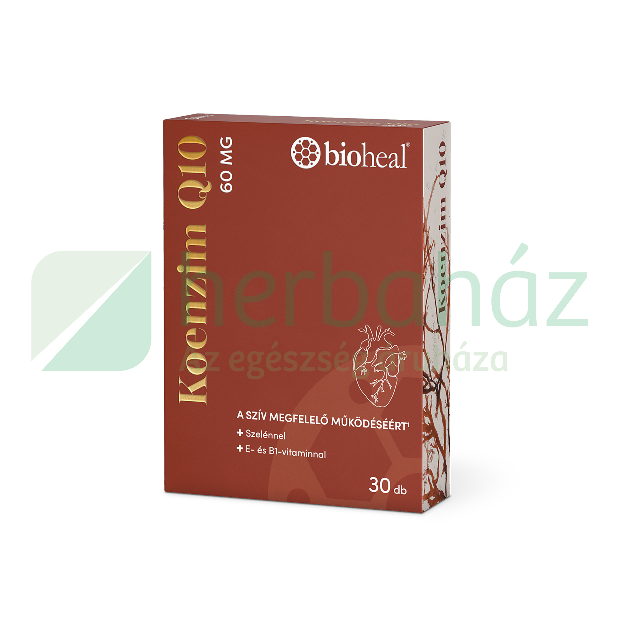 BIOHEAL KOENZIM Q10 60MG SZELÉNNEL E-VITAMINAL ÉS B1-VITAMINNAL 30DB