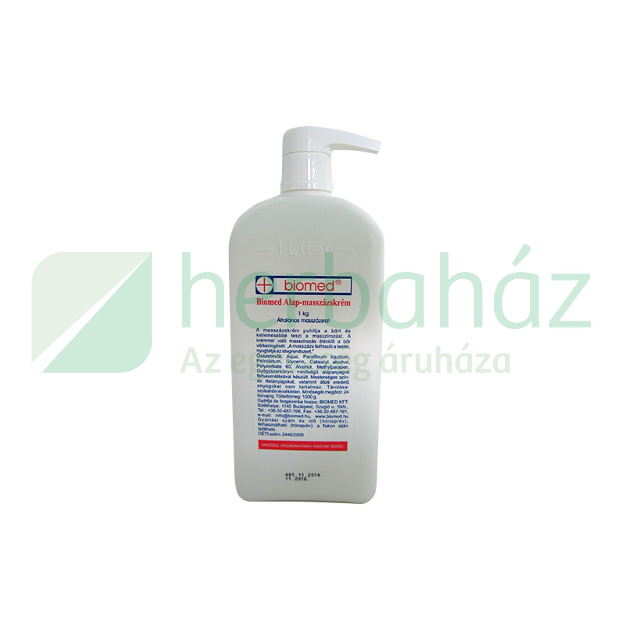 BIOMED ALAP MASSZÁZSKRÉM 1000ML