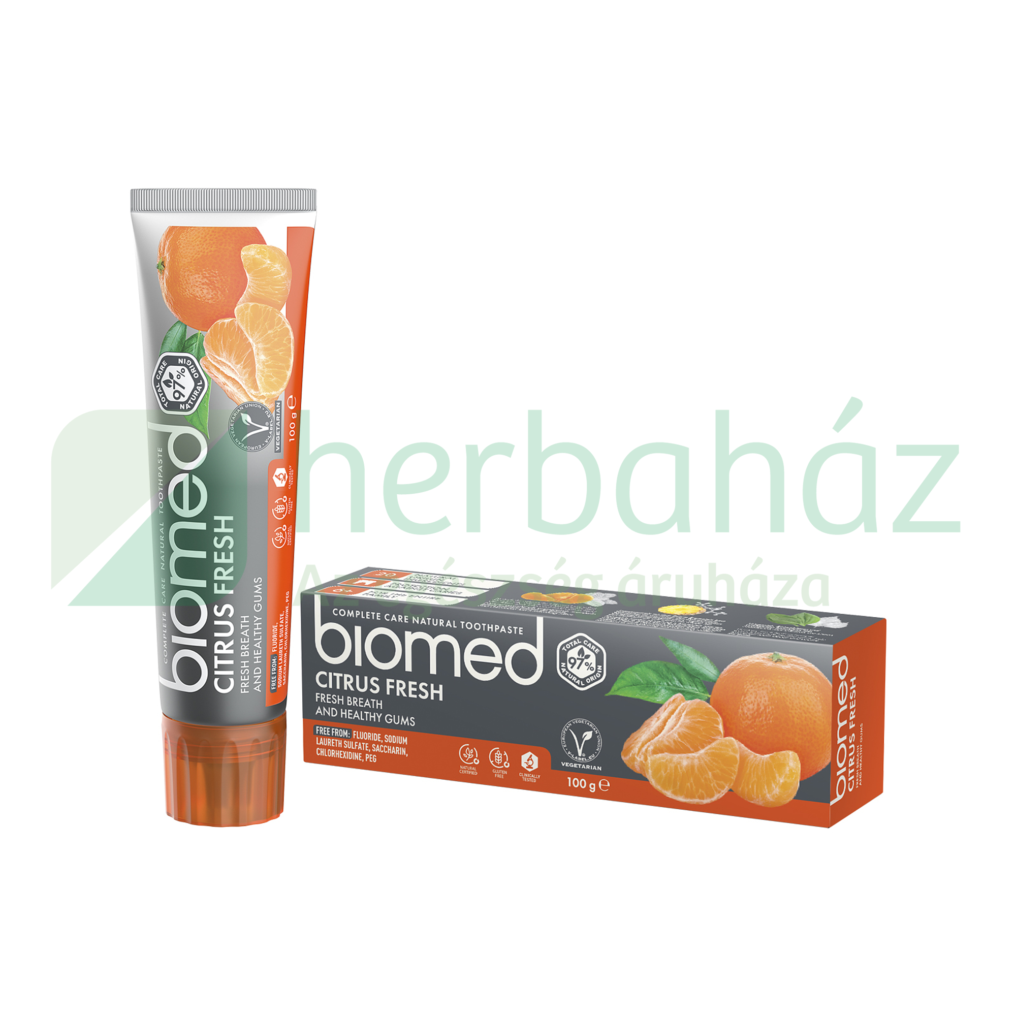 BIOMED CITRUS FRESH FOGKRÉM FLUORIDMENTES 100G