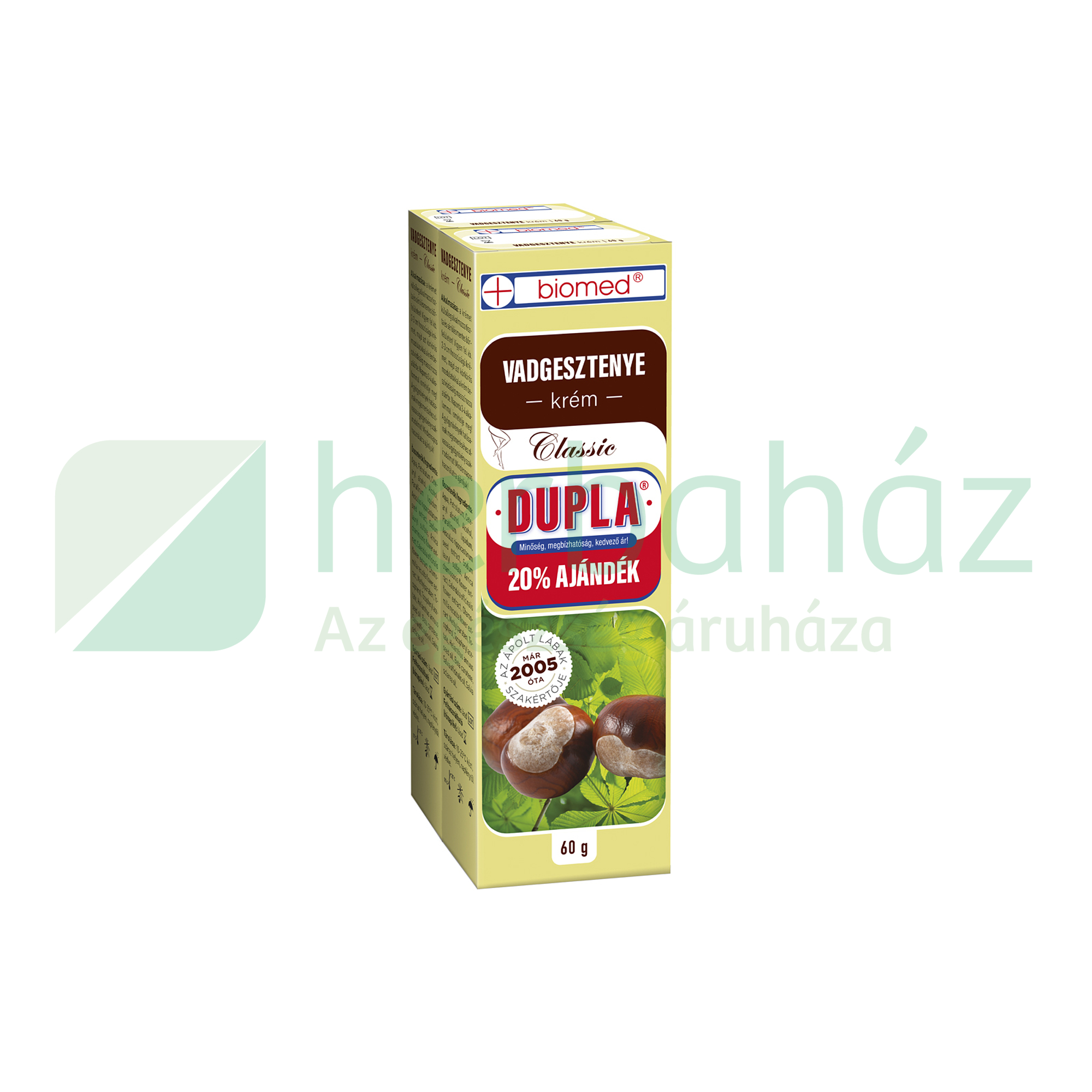 BIOMED VADGESZTENYE KRÉM DUPLA  2X60G