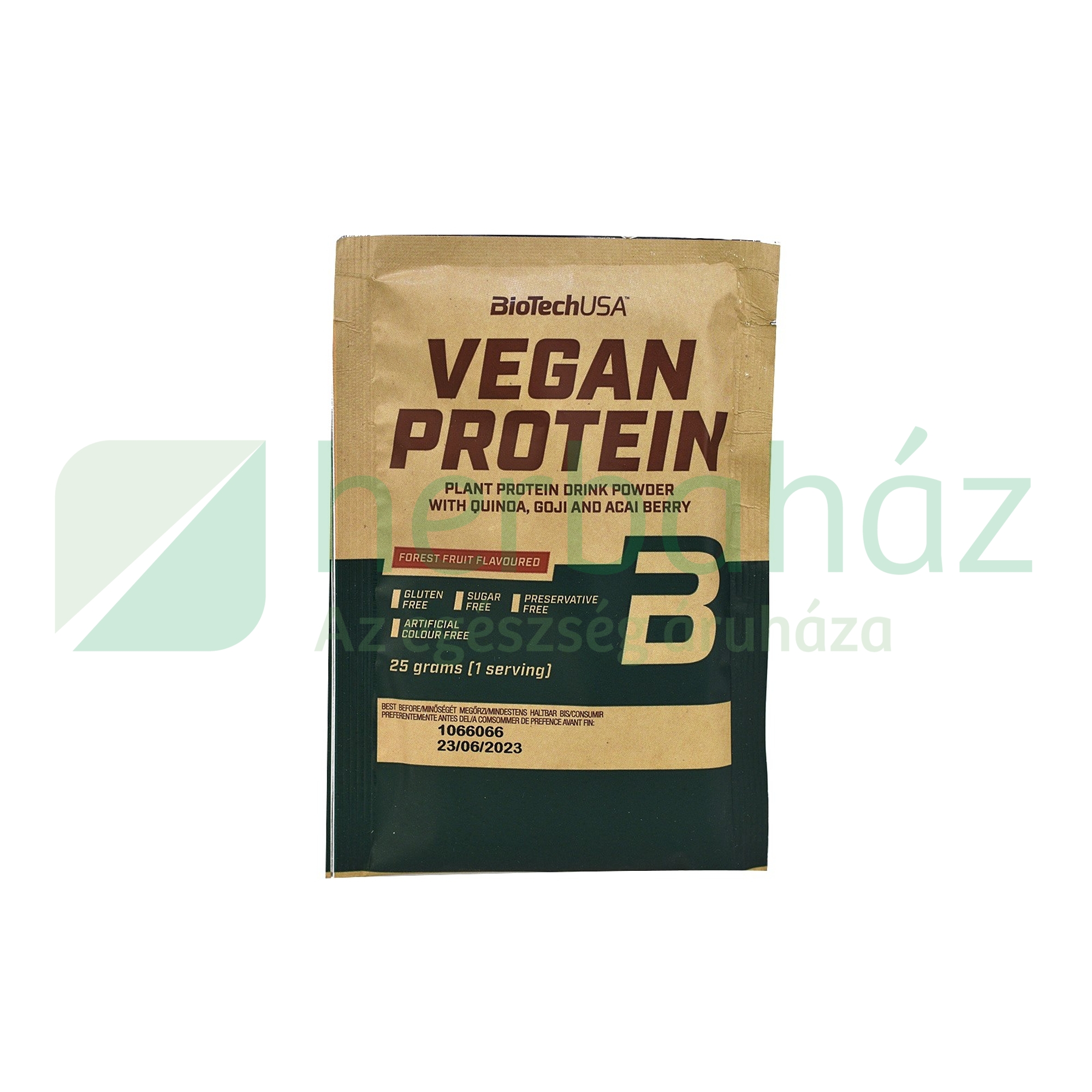 BIOTECHUSA VEGAN PROTEIN ERDEI GYÜMÖLCS ÍZŰ 25G