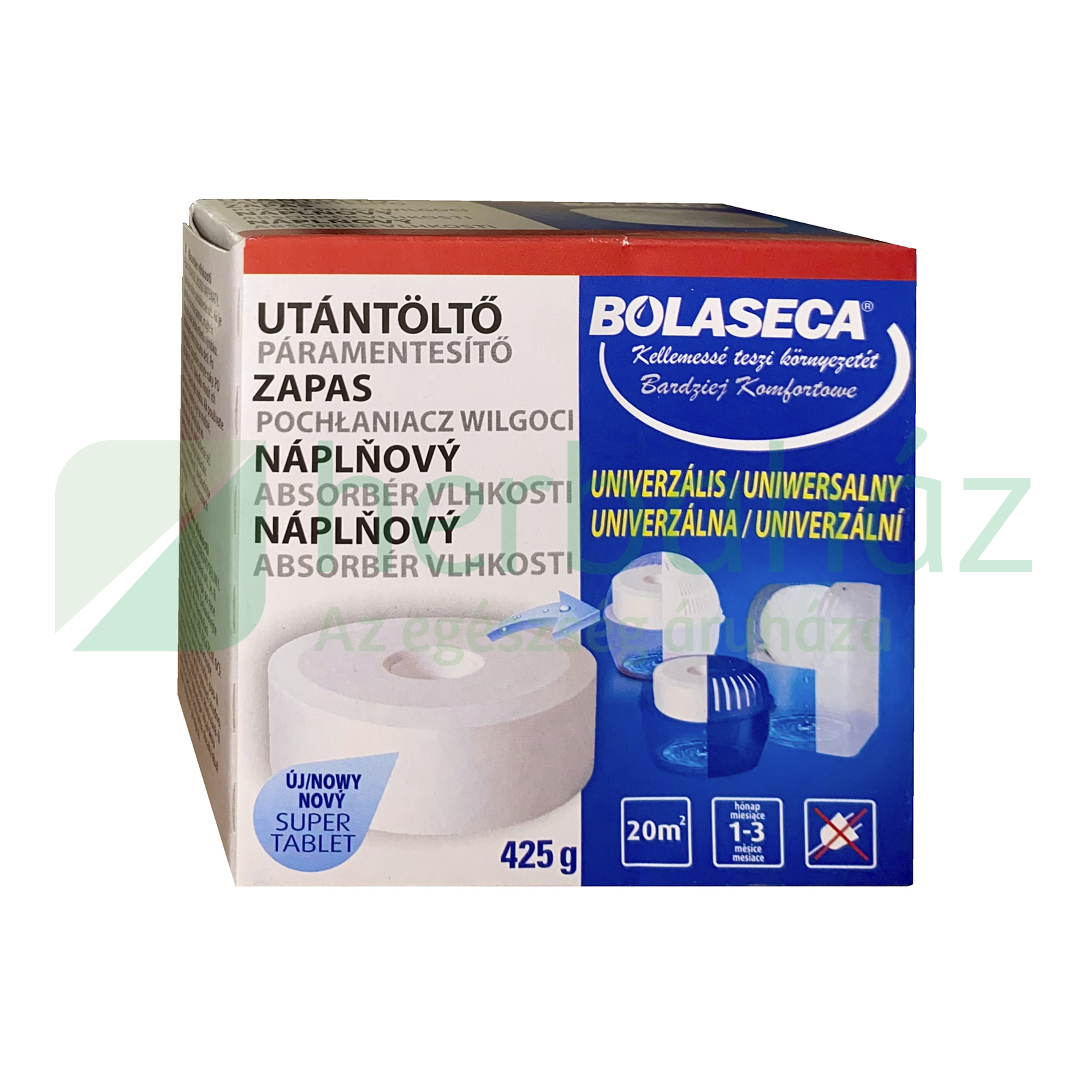 BOLASECA UTÁNTÖLTŐ TABLETTA LYUKAS (425G) 1DB