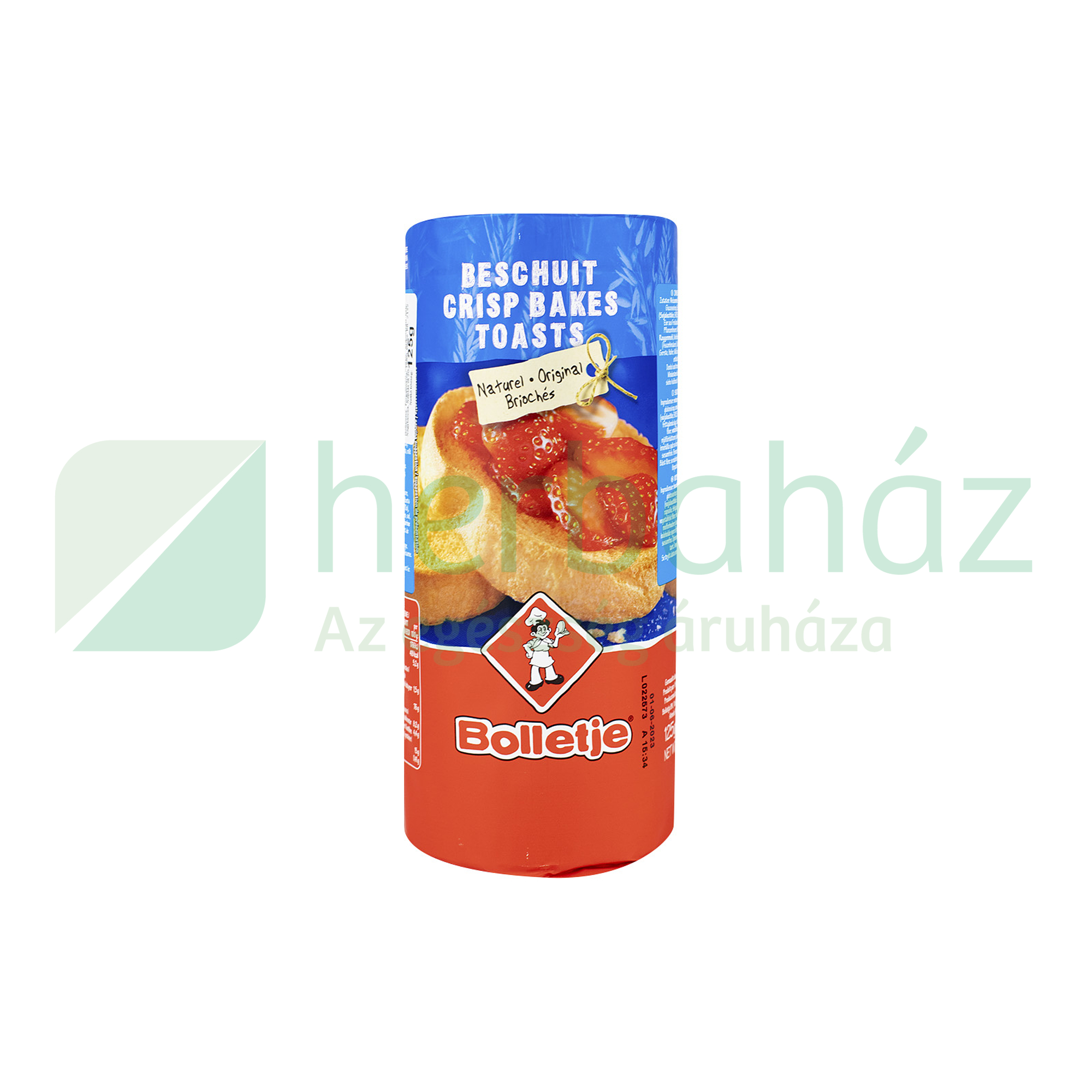 BOLLETJE NATÚR KÉTSZERSÜLT 125G