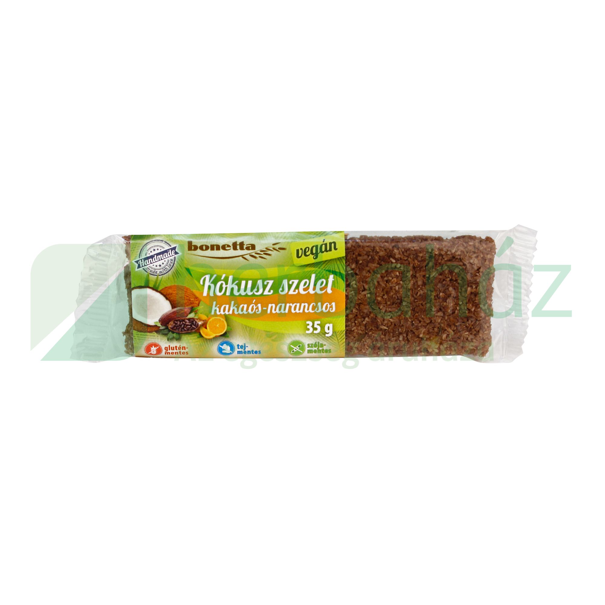 GLUTÉNMENTES BONETTA KÓKUSZSZELET KAKAÓS-NARANCSOS 35G