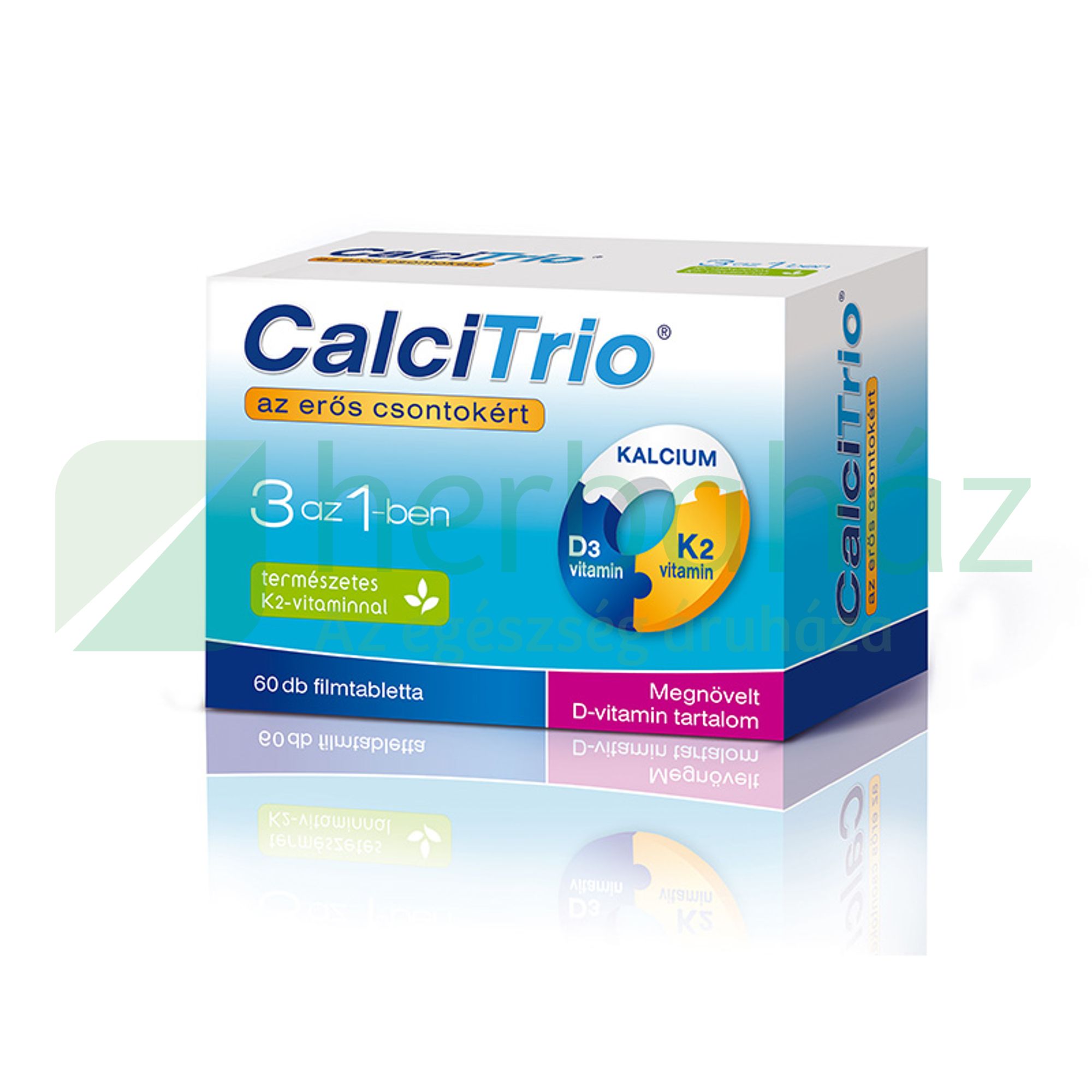 CALCITRIO 3IN1 KALCIUM-K2-VITAMIN-D3-VITAMIN FILMTABLETTA 60DB