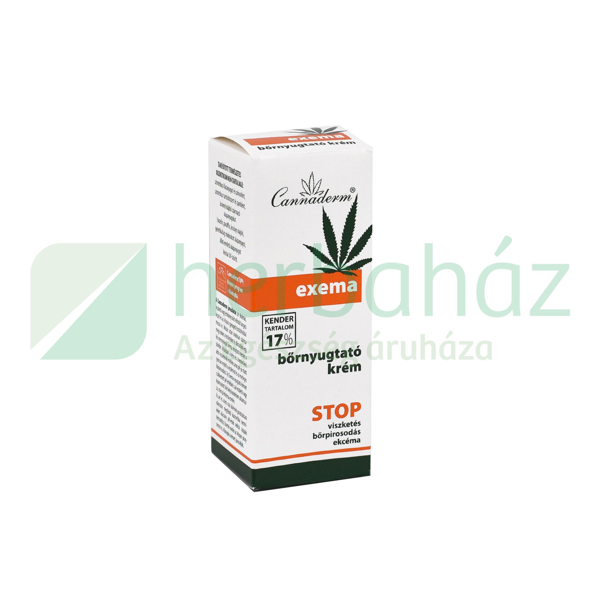 CANNADERM EXEMA BŐRNYUGTATÓ KRÉM 50G