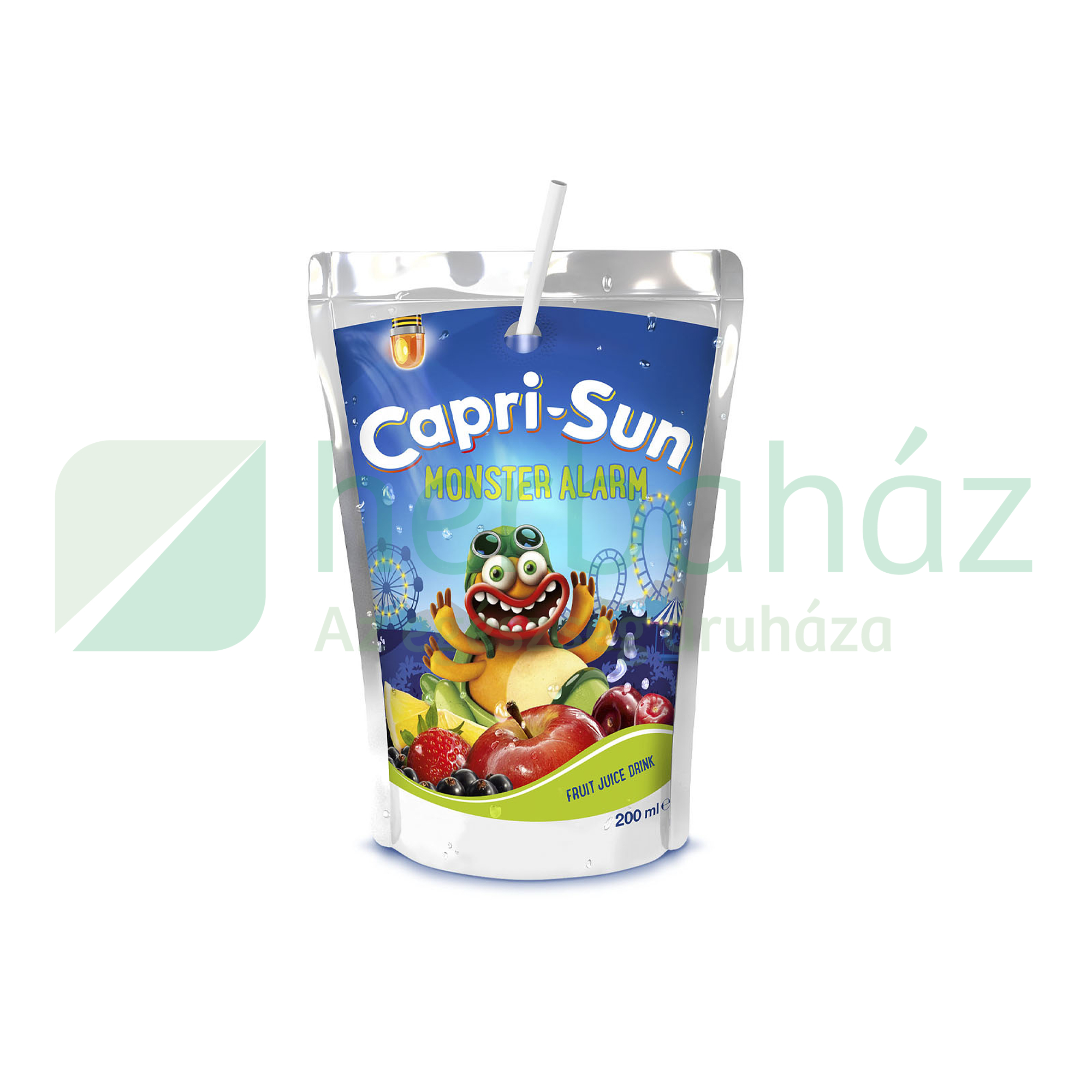 CAPRI-SUN MONSTER ALARM VEGYES GYÜMÖLCSITAL CUKORRAL ÉS ÉDESÍTŐSZERREL 200ML