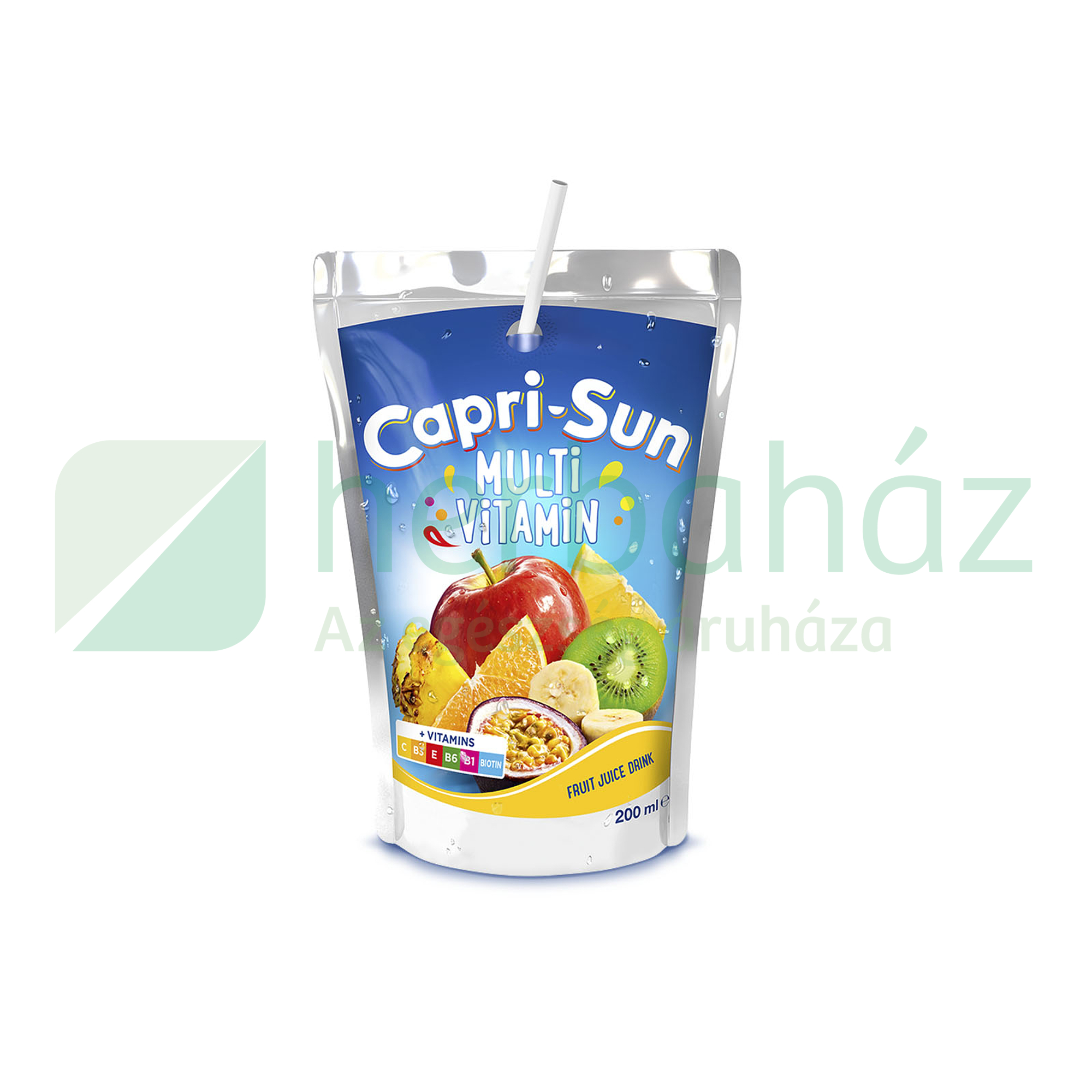 CAPRI-SUN MULTIVITAMIN VEGYES GYÜMÖLCSITAL CUKORRAL ÉS ÉDESÍTŐSZERREL 200ML