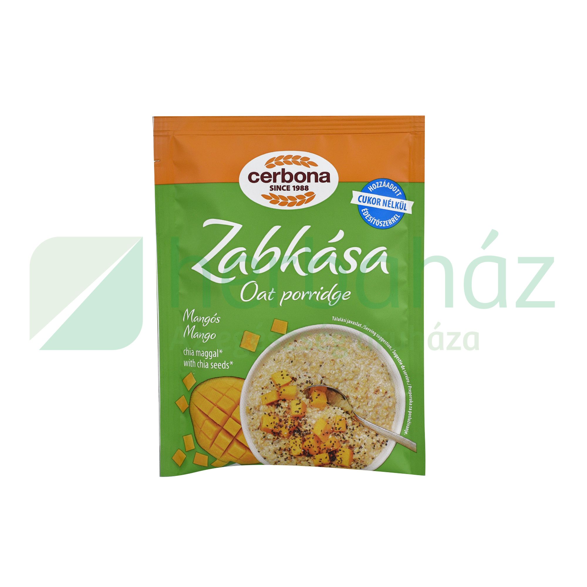 CERBONA ZABKÁSA MANGÓS HOZZÁADOTT CUKOR NÉLKÜLI 50G