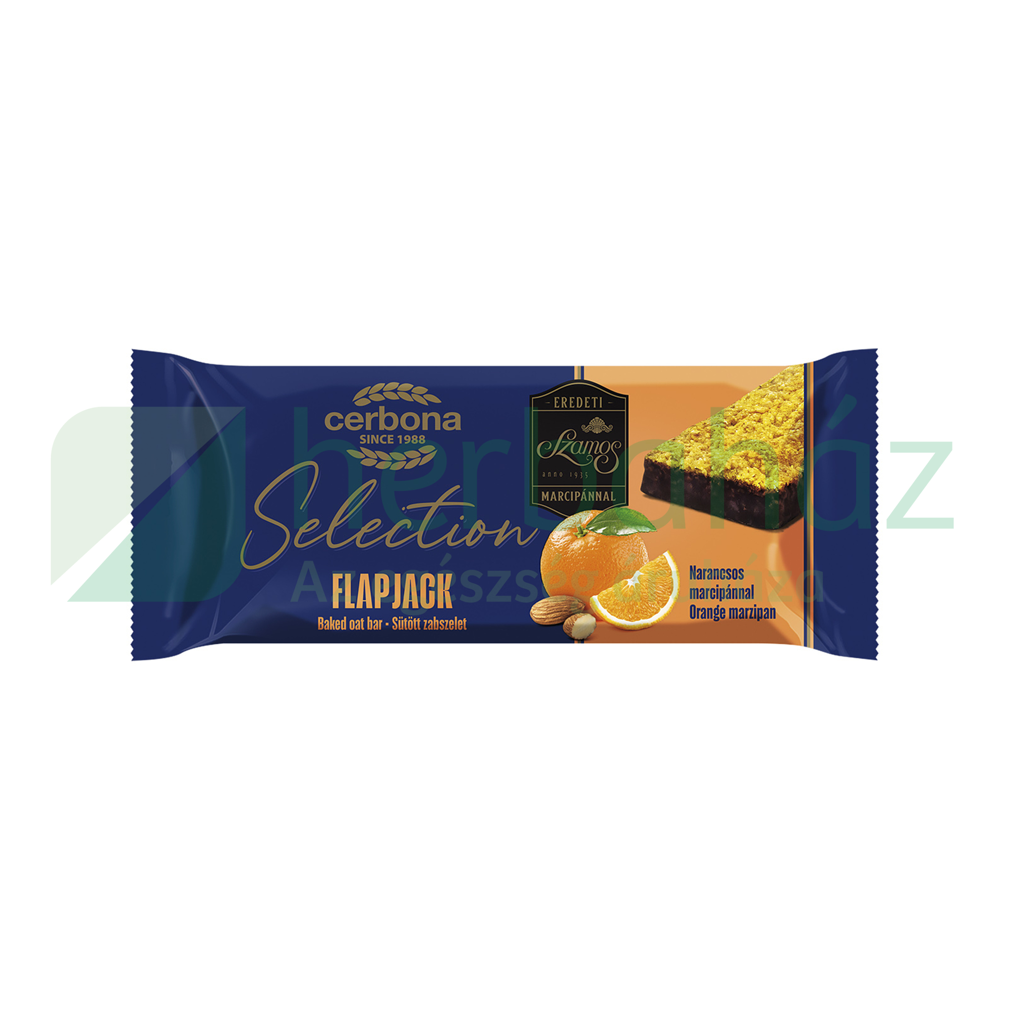 CERBONA SELECTION FLAPJACK NARANCSOS ZABSZELET MARCIPÁNNAL 40G