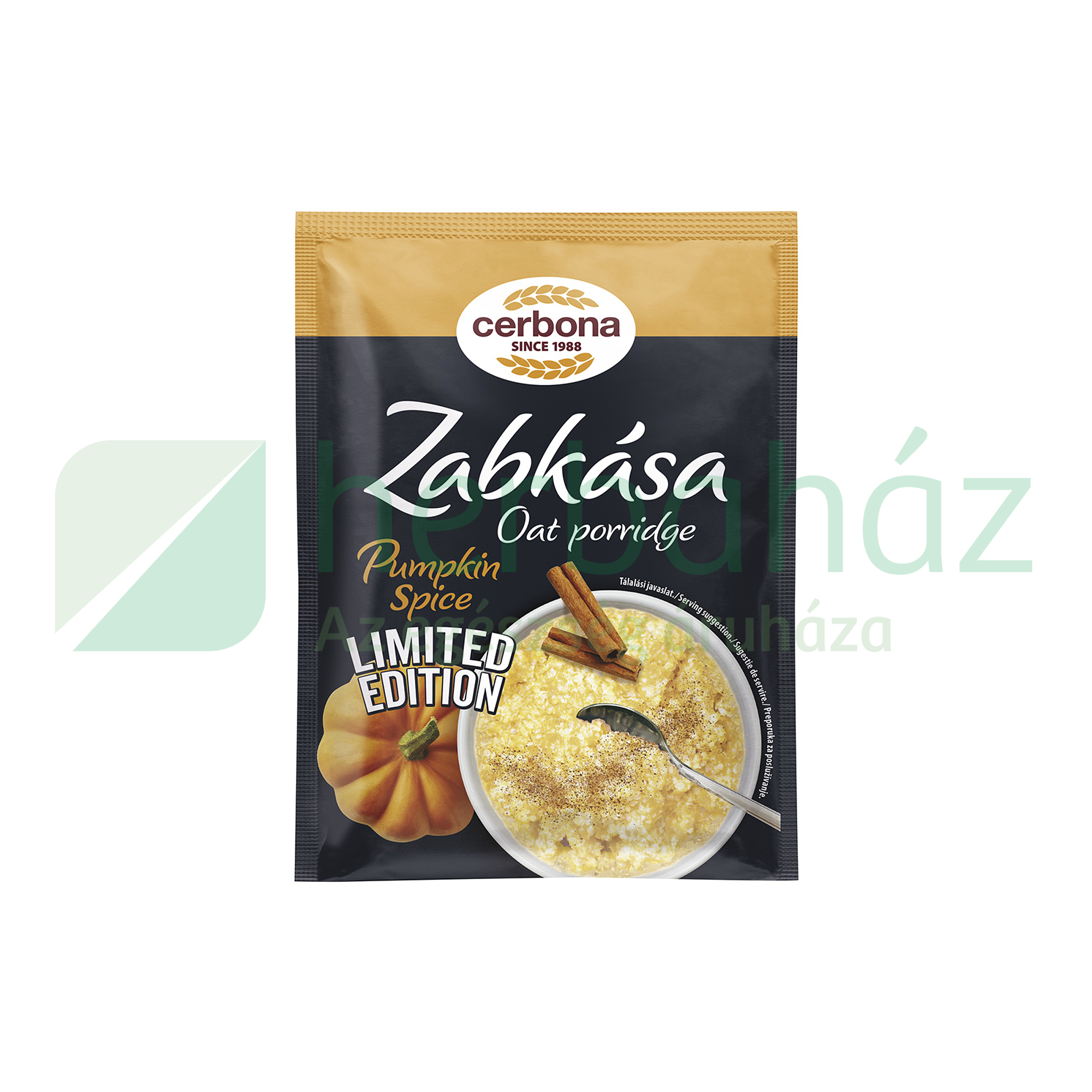 CERBONA ZABKÁSA PUMPKIN SPICE (SÜTŐTÖK ÍZŰ) LIMITED EDITION 55G