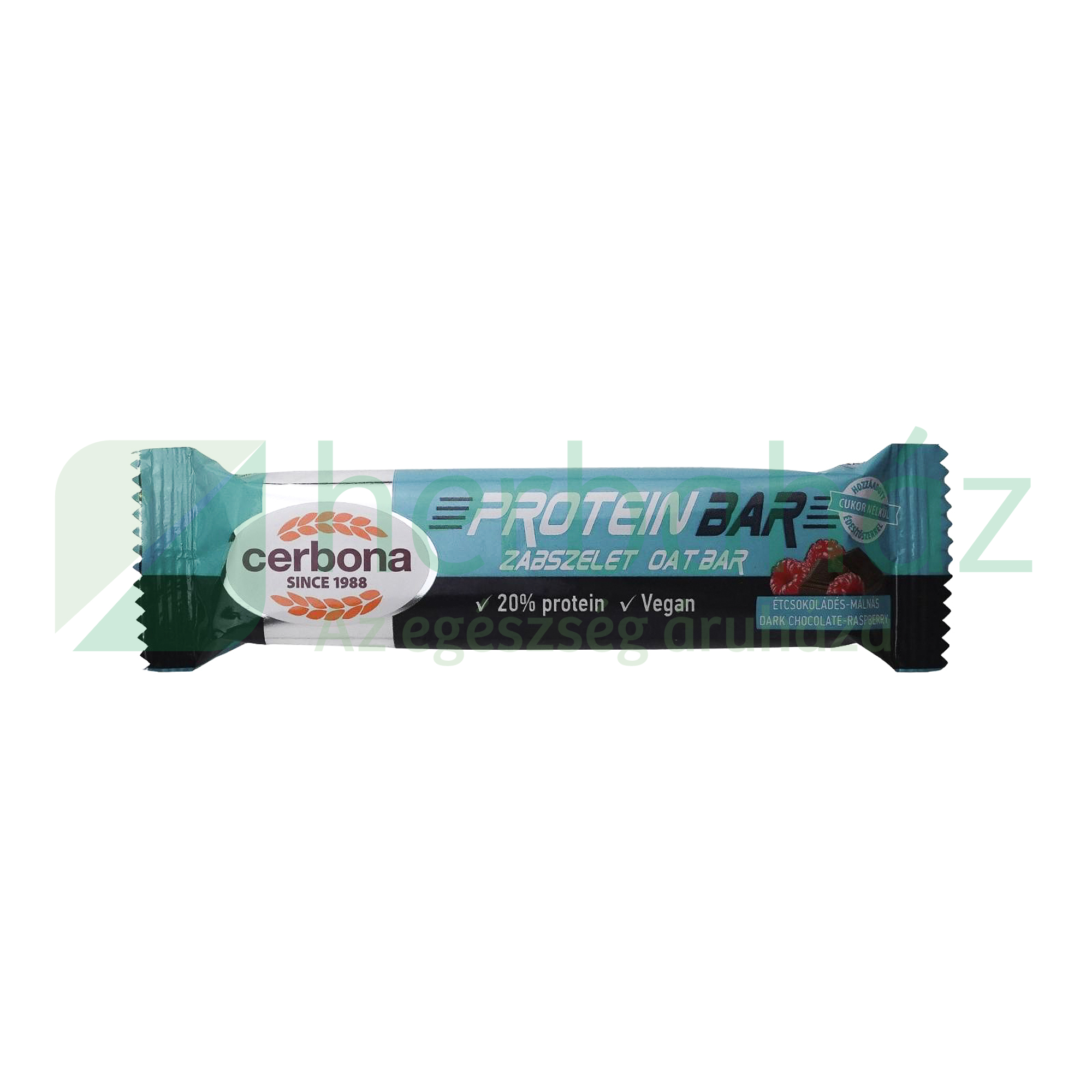 CERBONA PROTEIN ZABSZELET ÉTCSOKOLÁDÉ-MÁLNA ÍZŰ 40G