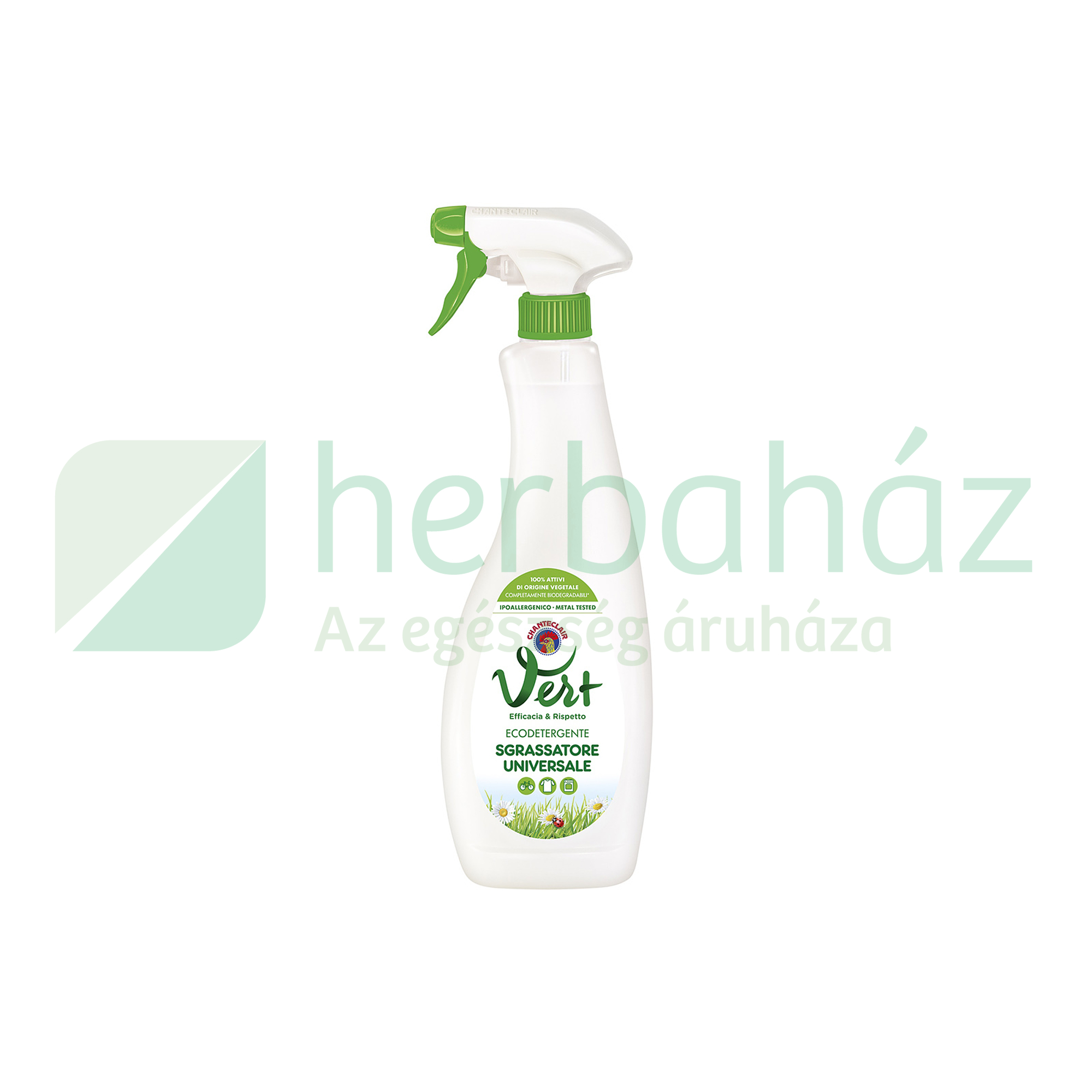 CHANTECLAIR VERT ÖKO ZSÍROLDÓ UNIVERZÁLIS TISZTÍTÓSZER SZÓRÓFEJES 625ML