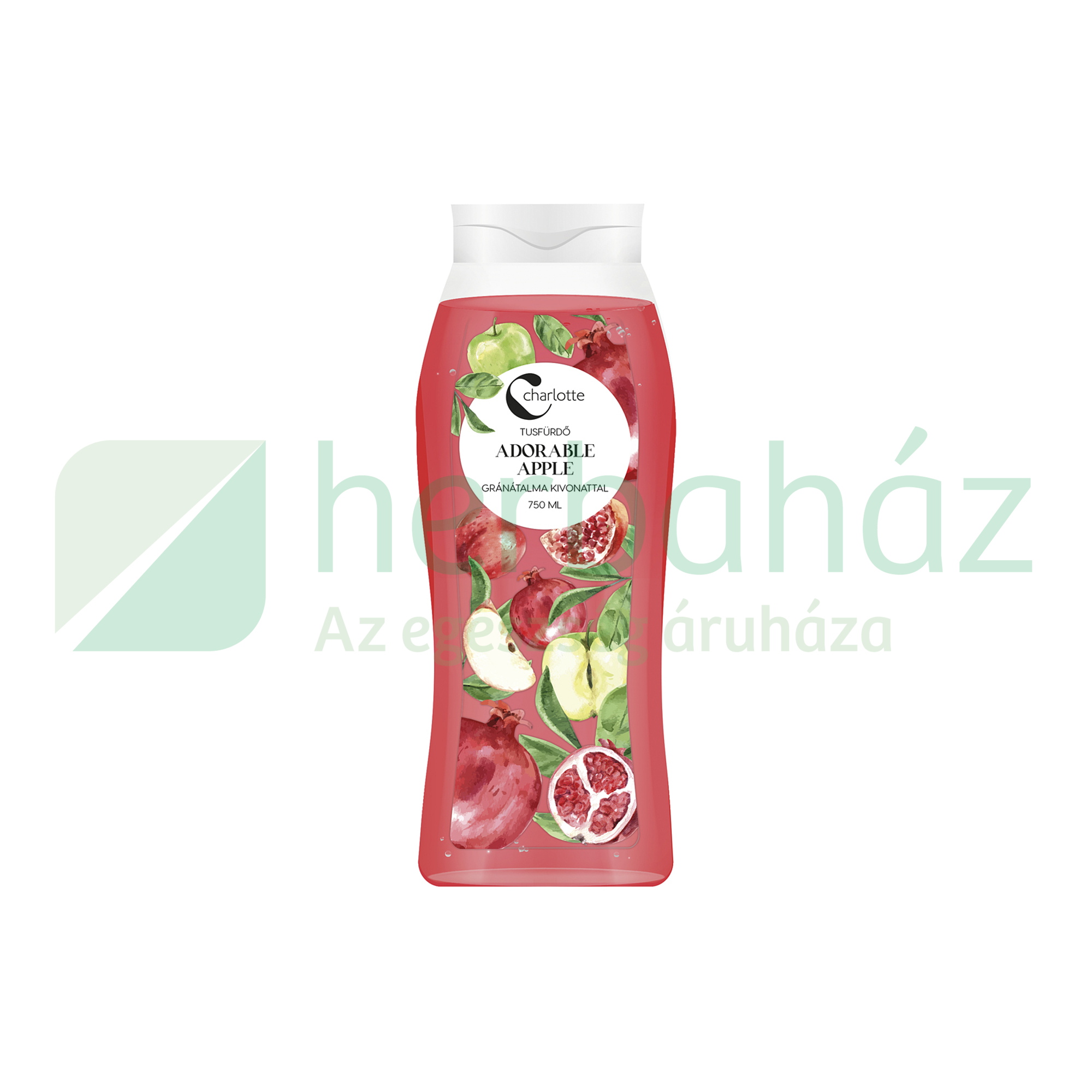 CHARLOTTE TUSFÜRDŐ ADORABLE APPLE GRÁNÁTALMA KIVONATTAL 750ML