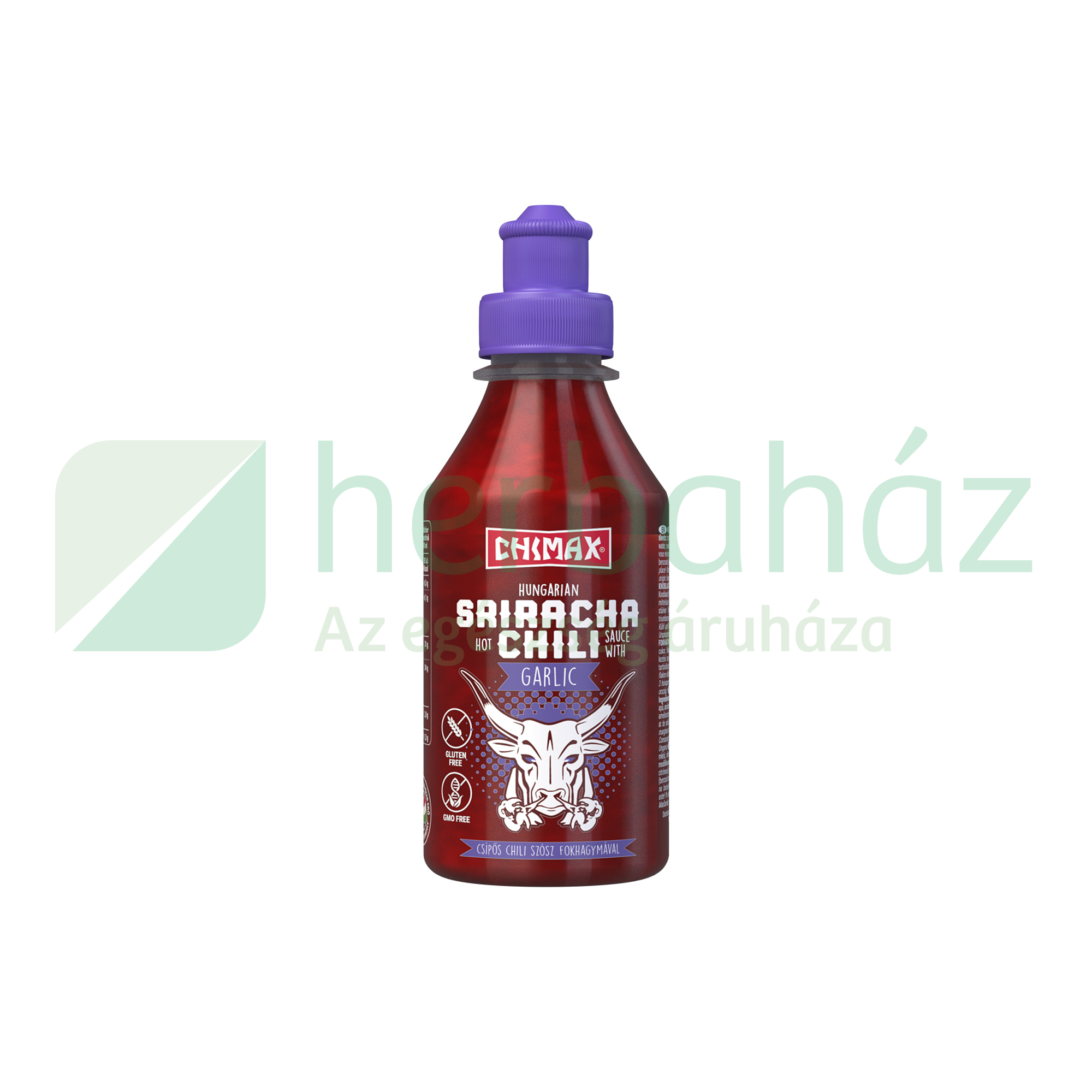 CHIMAX SRIRACHA CHILI SZÓSZ FOKHAGYMÁVAL, CSÍPŐS 250ML