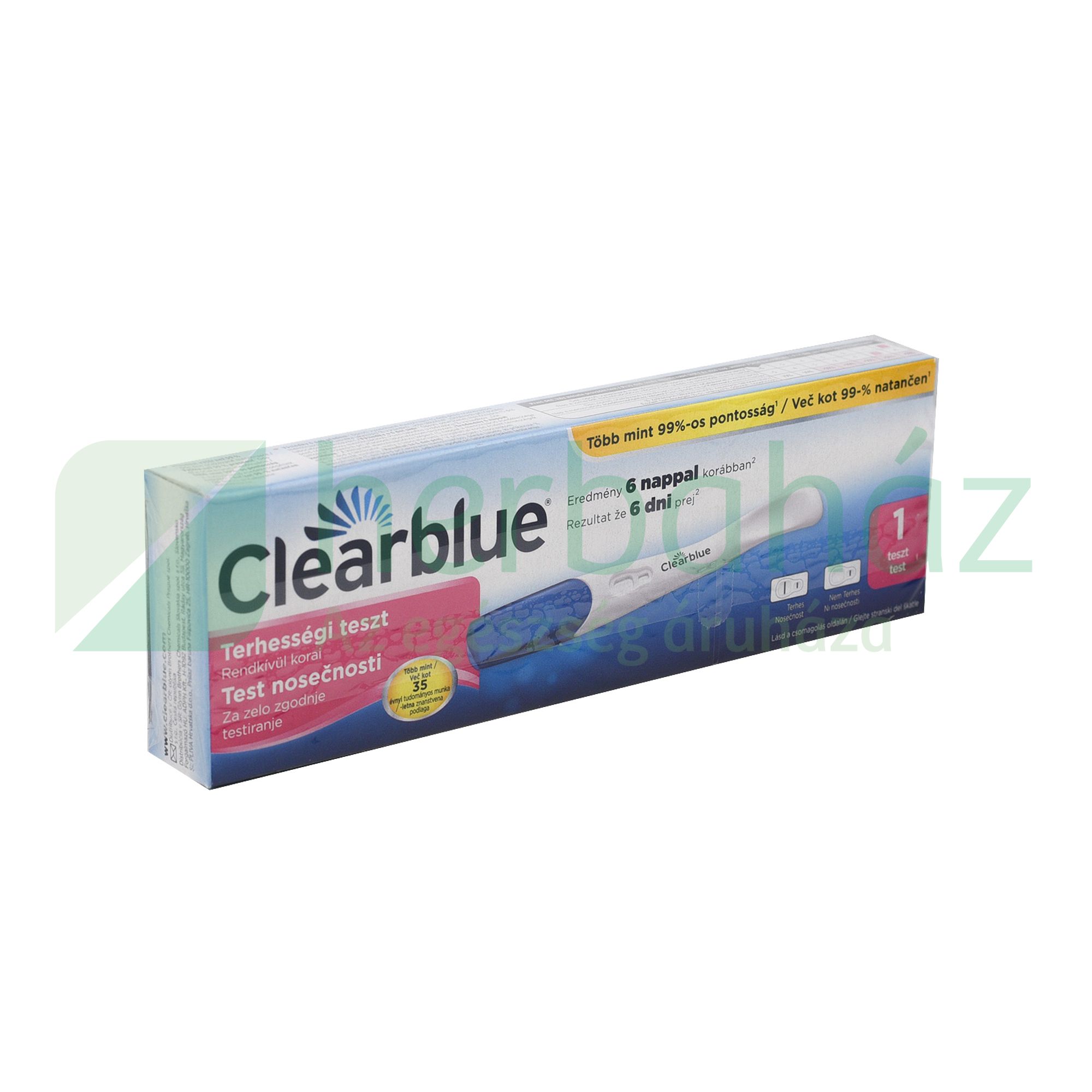 CLEARBLUE RENDKÍVÜL KORAI TERHESSÉGI TESZT 1DB