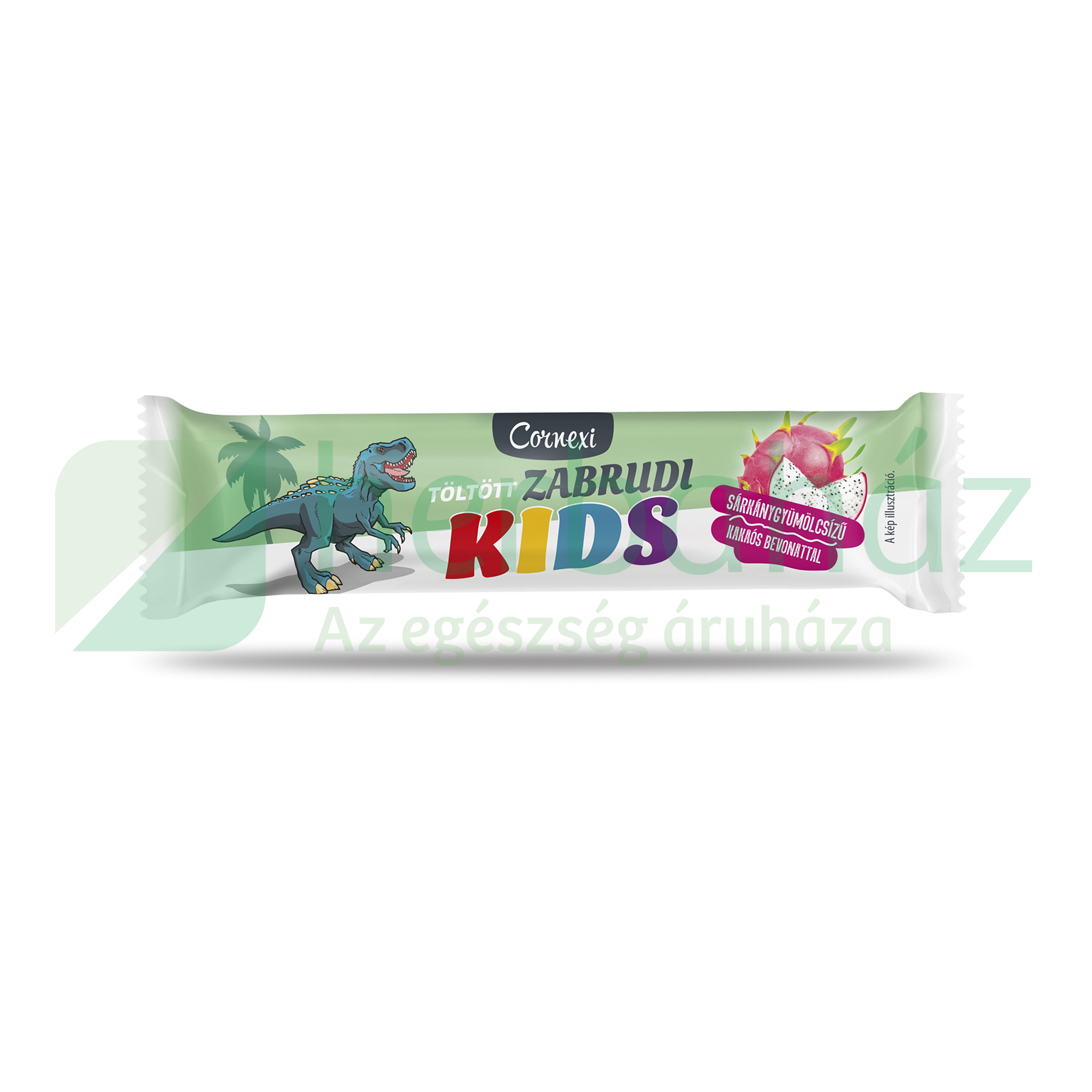 CORNEXI KIDS SÁRKÁNYGYÜMÖLCS ÍZŰ TÖLTÖTT ZABRUDI KAKAÓS BEVONÓVAL 30G