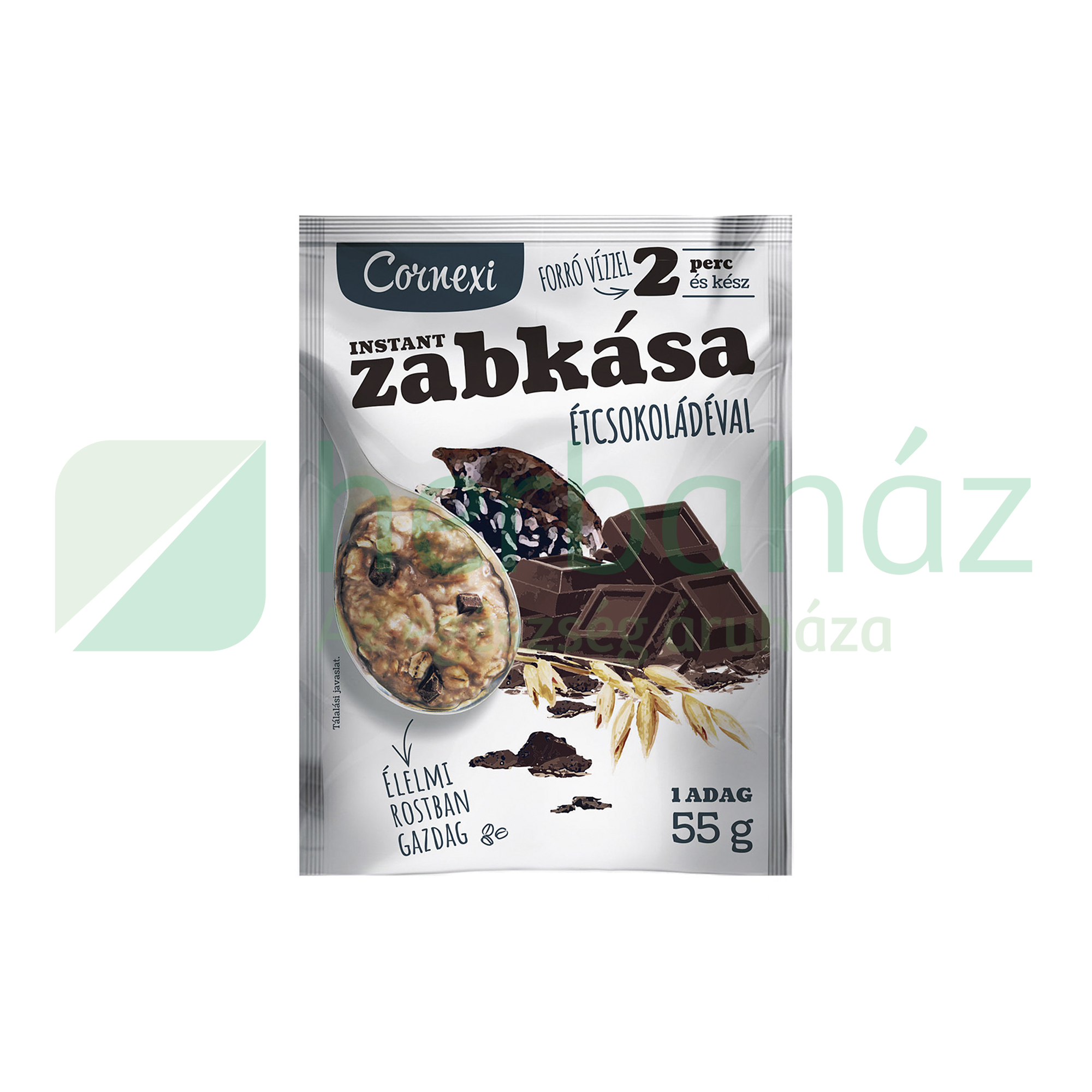 CORNEXI ZABKÁSA ÉTCSOKOLÁDÉVAL CUKORRAL, ÉDESÍTŐSZERREL 55G