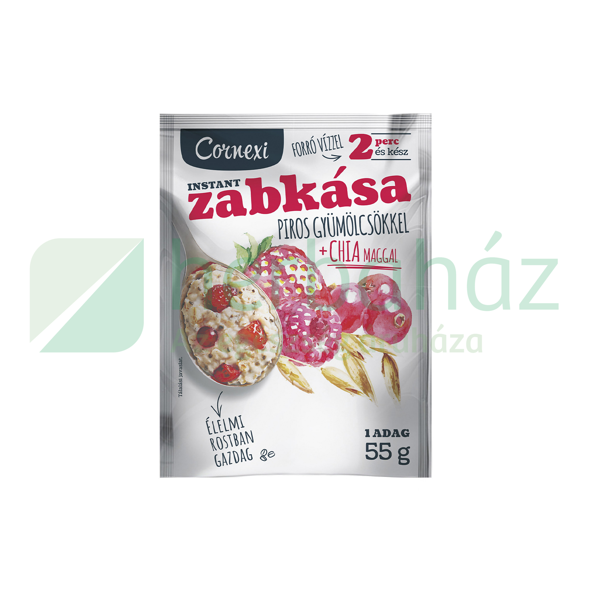 CORNEXI ZABKÁSA PIROSGYÜMÖLCSÖS CHIA MAGGAL 55G