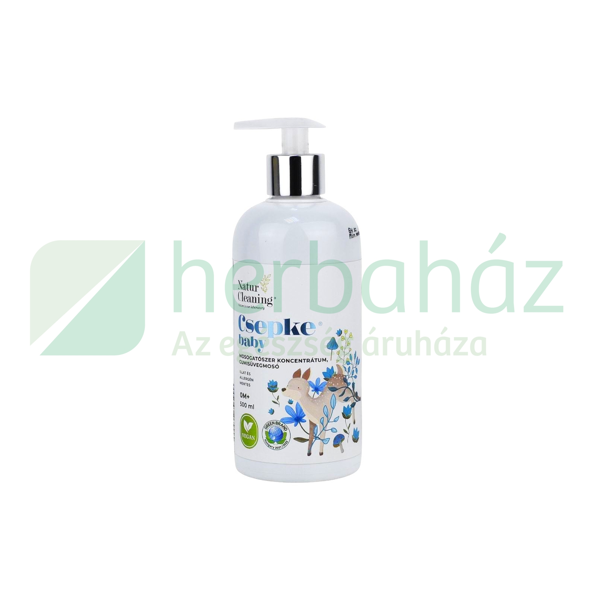 CSEPKE BABY 0M+ CUMISÜVEGMOSÓ 500ML