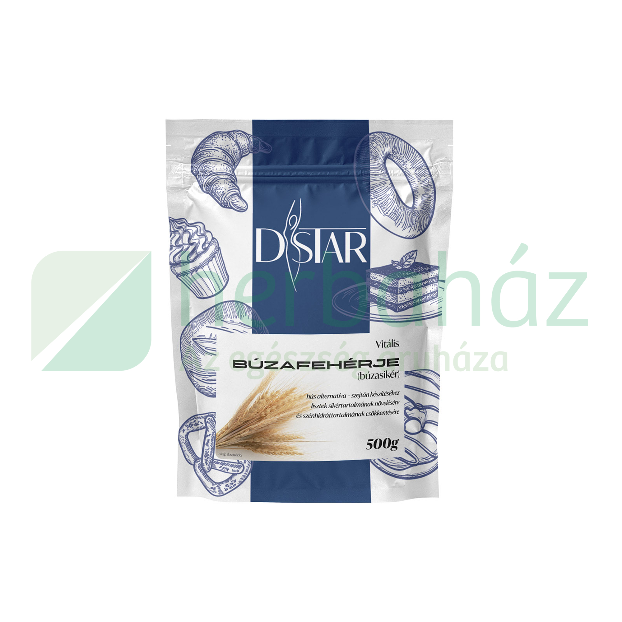 D-STAR VITALIS BÚZAFEHÉRJE (BÚZASIKÉR) 500G