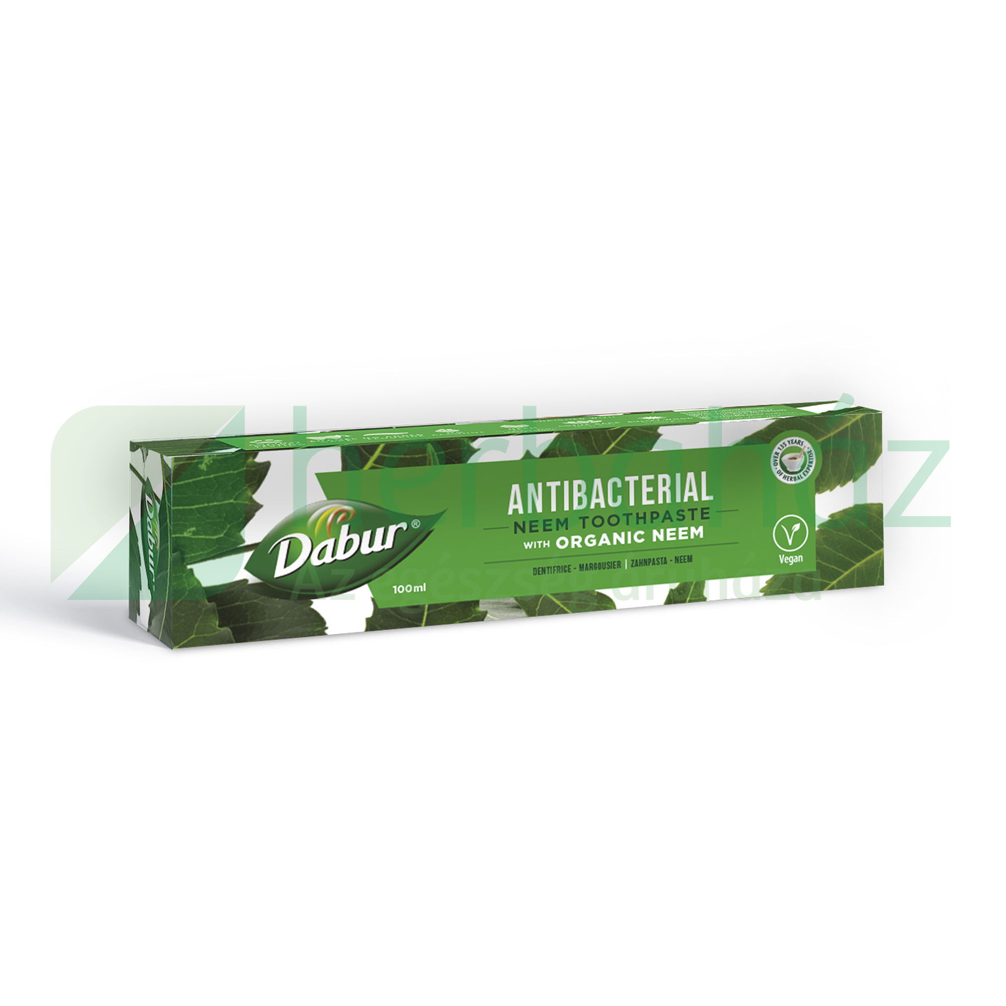 DABUR FLUORIDMENTES GYÓGYNÖVÉNYES FOGKRÉM ORGANIKUS NEEM-MEL 100ML