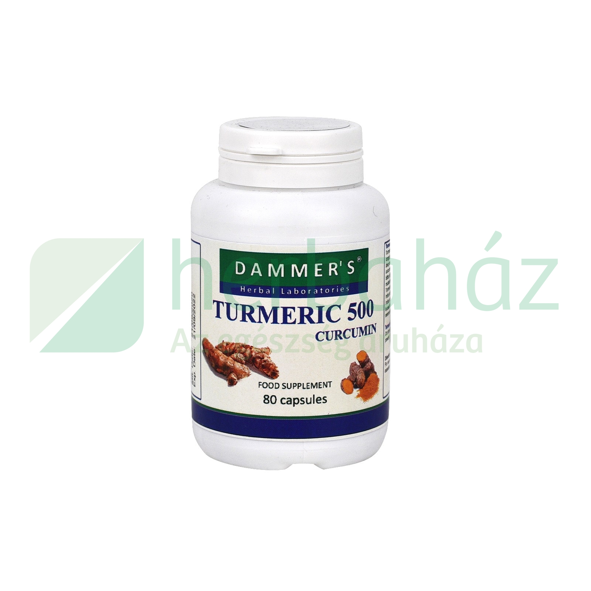 DAMMERS TURMERIC KURKUMA KAPSZULA 80DB