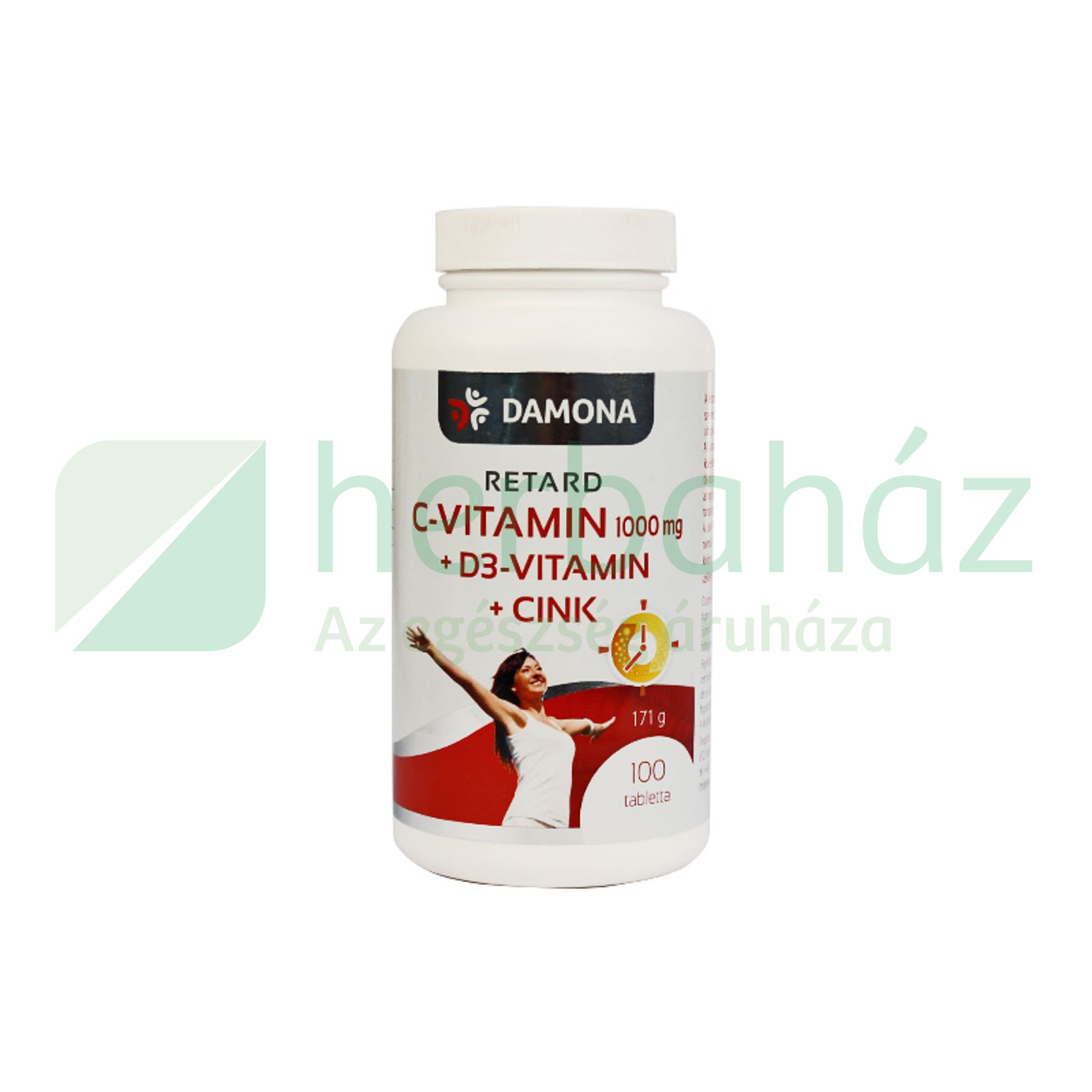 DAMONA C-VITAMIN 1000MG RETARD+D3 VITAMIN +CINK TABLETTA 100DB