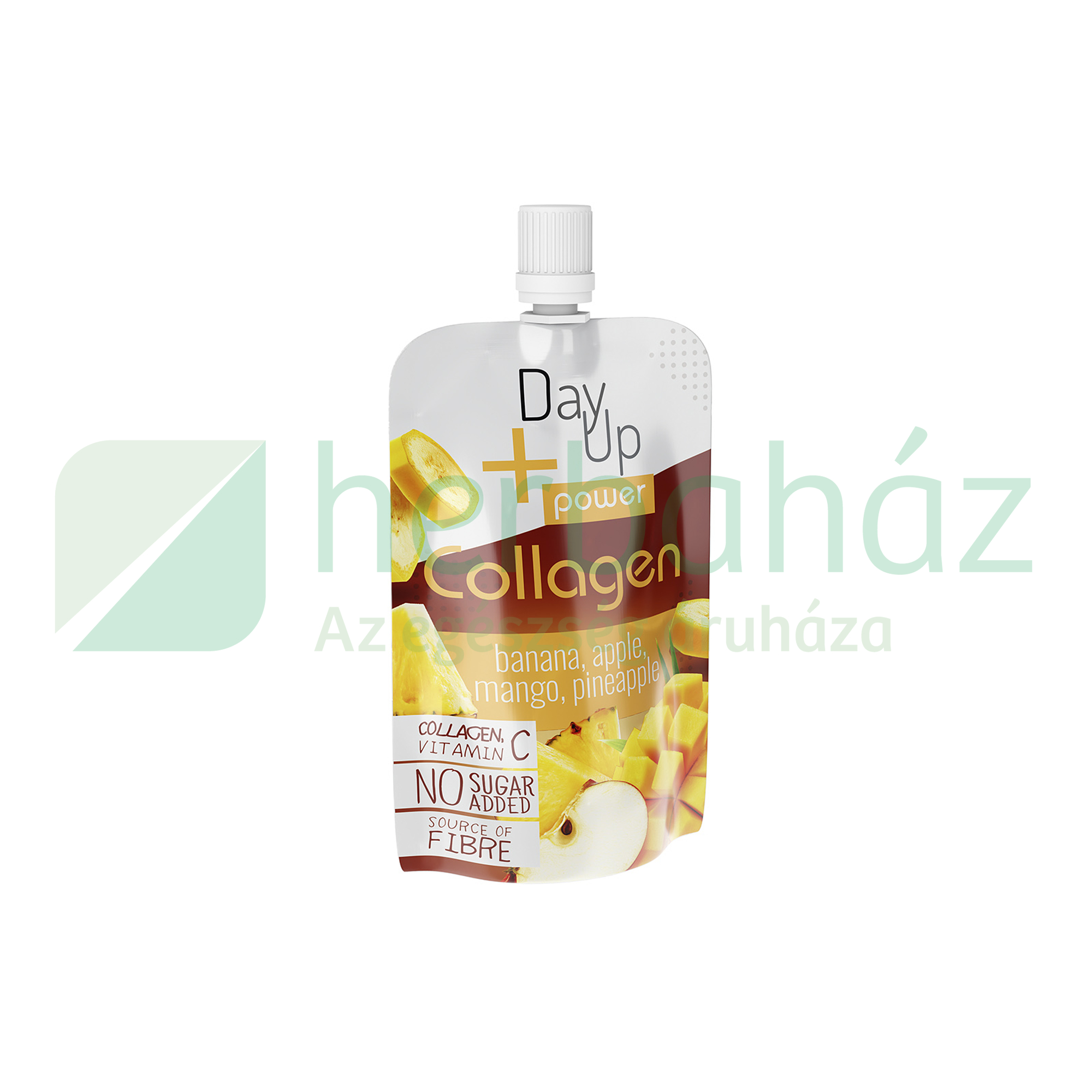 DAYUP POWER KOLLAGÉNNEL BANÁNPÜRÉ ALMÁVAL, MANGÓVAL, ANANÁSSZAL, ROSTTAL, C-VITAMINNAL 100G