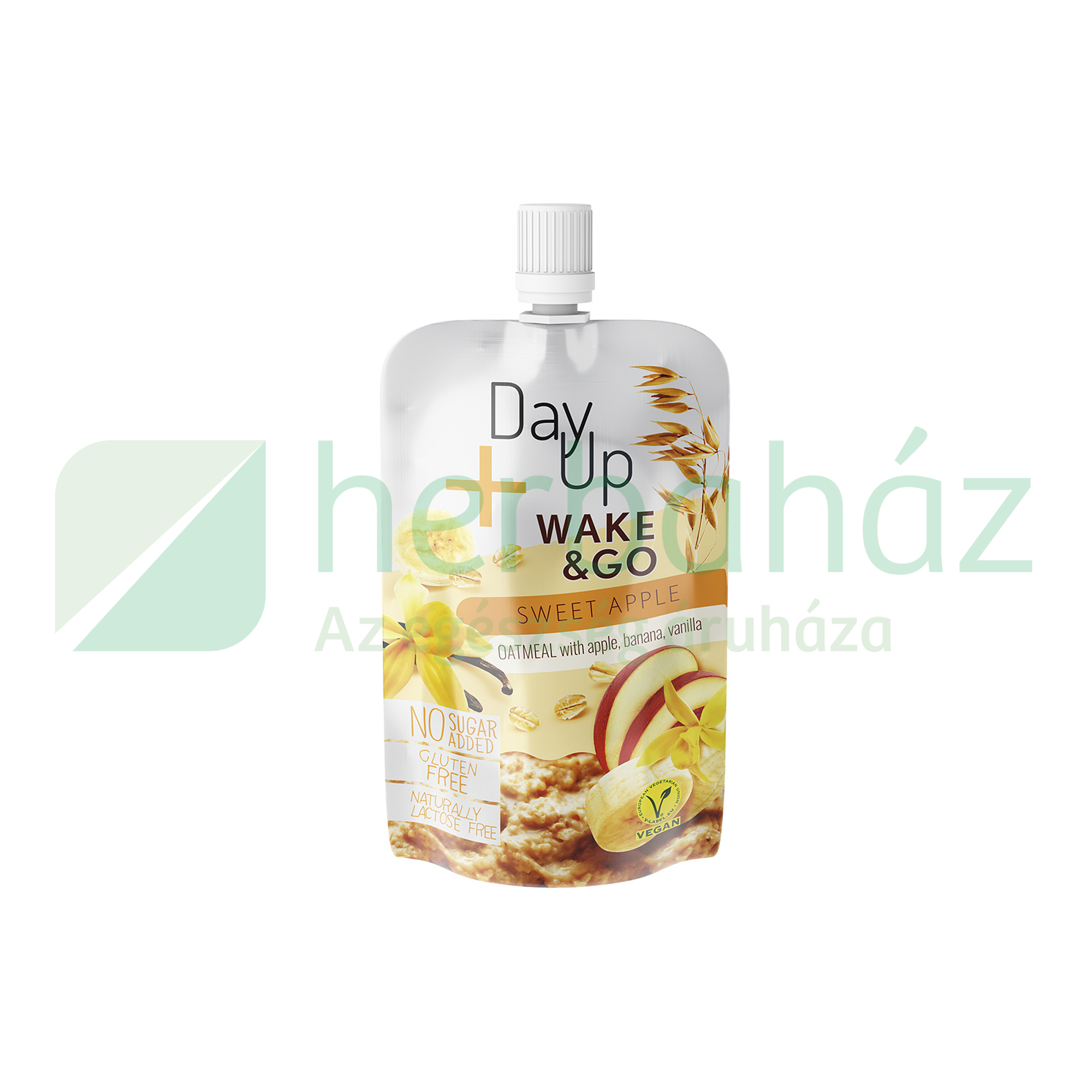 DAYUP WAKE GO ÉDES ALMA ALMAPÜRÉ BANÁNNAL ZABBAL ÉS VANILIÁVAL 120G