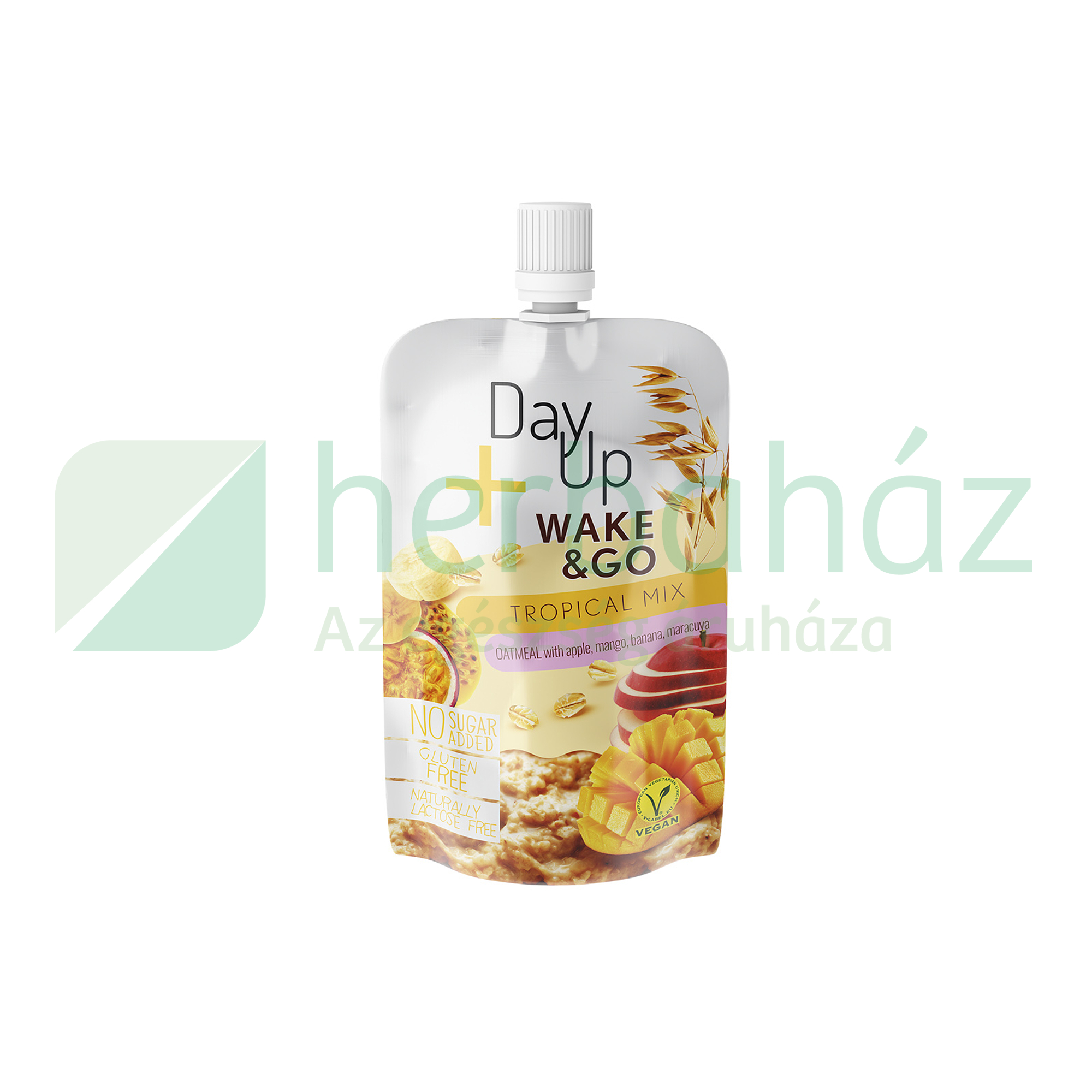 DAYUP WAKE GO TROPICAL MIX ALMAPÜRÉ MANGÓVAL BANÁNNAL ZABPEHELLYEL ÉS MARACUJÁVAL 120G