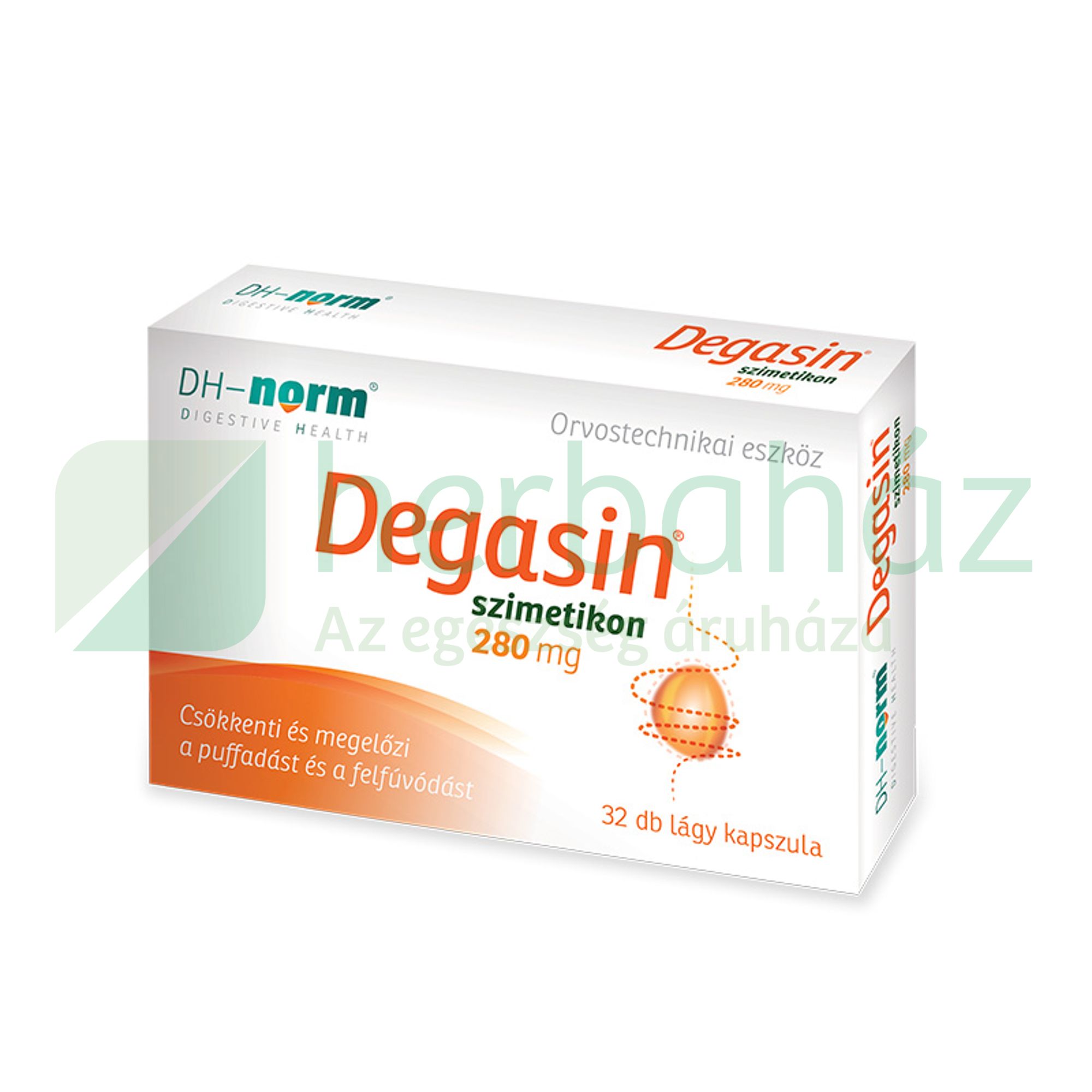 DEGASIN 280MG KAPSZULA 32DB