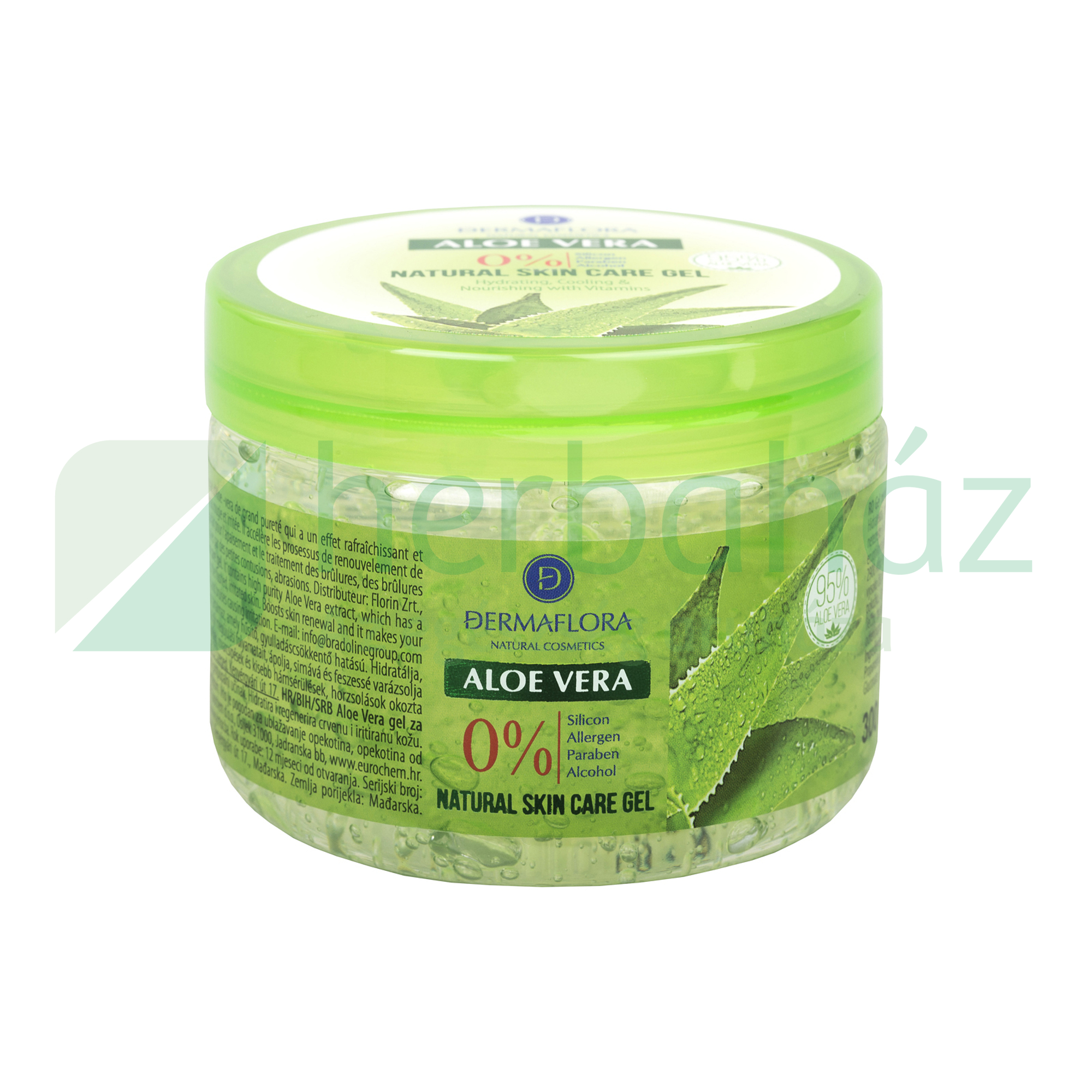 DERMAFLORA 0% BŐRÁPOLÓ ALOE VERA GÉL 300ML