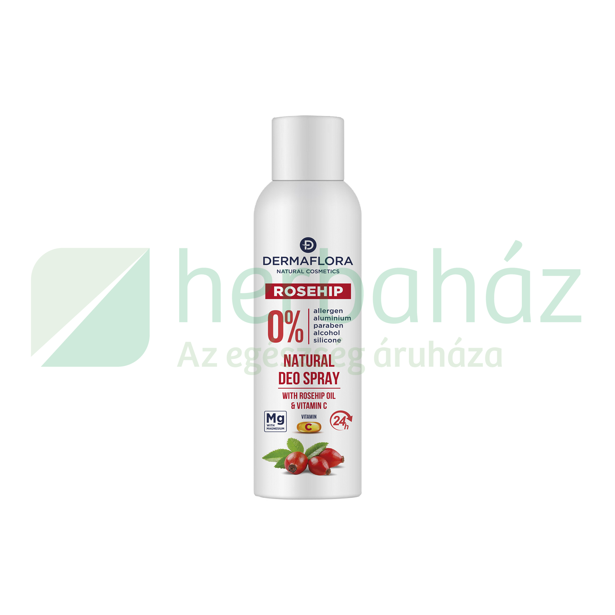 DERMAFLORA 0% DEO SPRAY CSIPKEBOGYÓ OLAJJAL ÉS C-VITAMINNAL 150ML