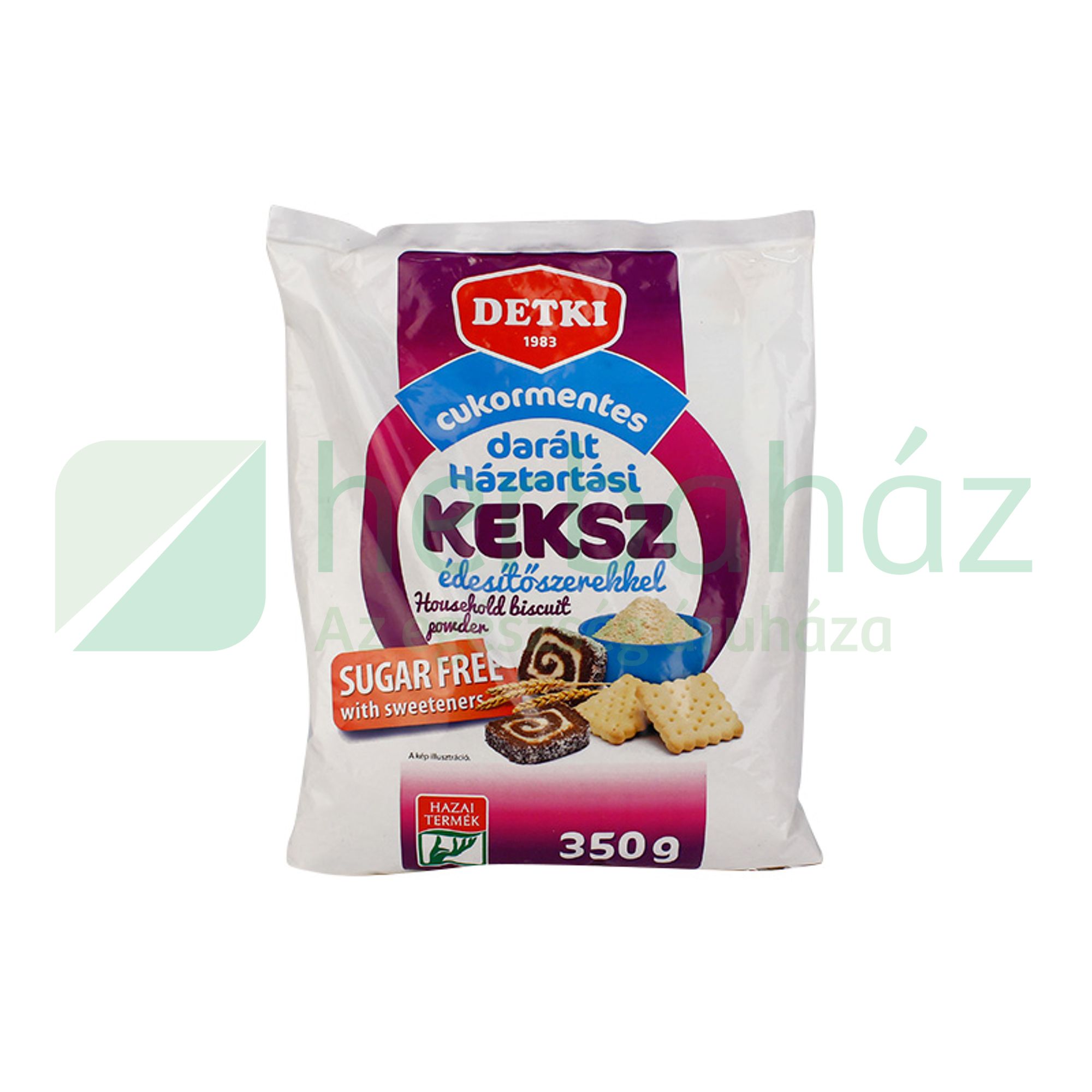 DETKI CUKORMENTES DARÁLT HÁZTARTÁSI KEKSZ ÉDESÍTŐSZEREKKEL 350G