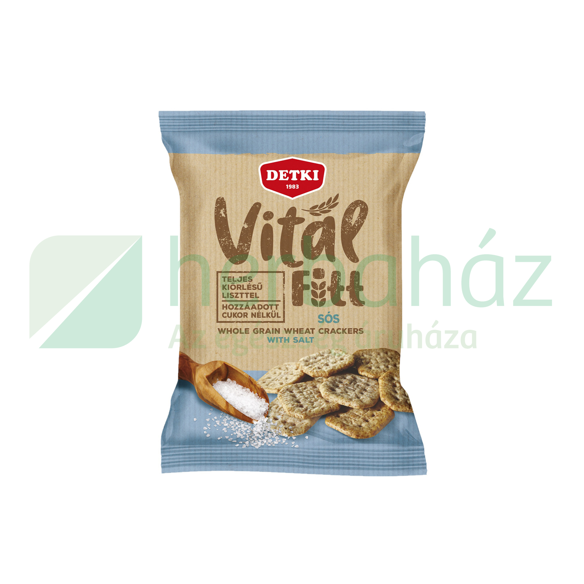 DETKI VITÁL FITT TELJES KIŐRLÉSŰ KRÉKER SÓS HOZZÁADOTT CUKOR NÉLKÜL 100G