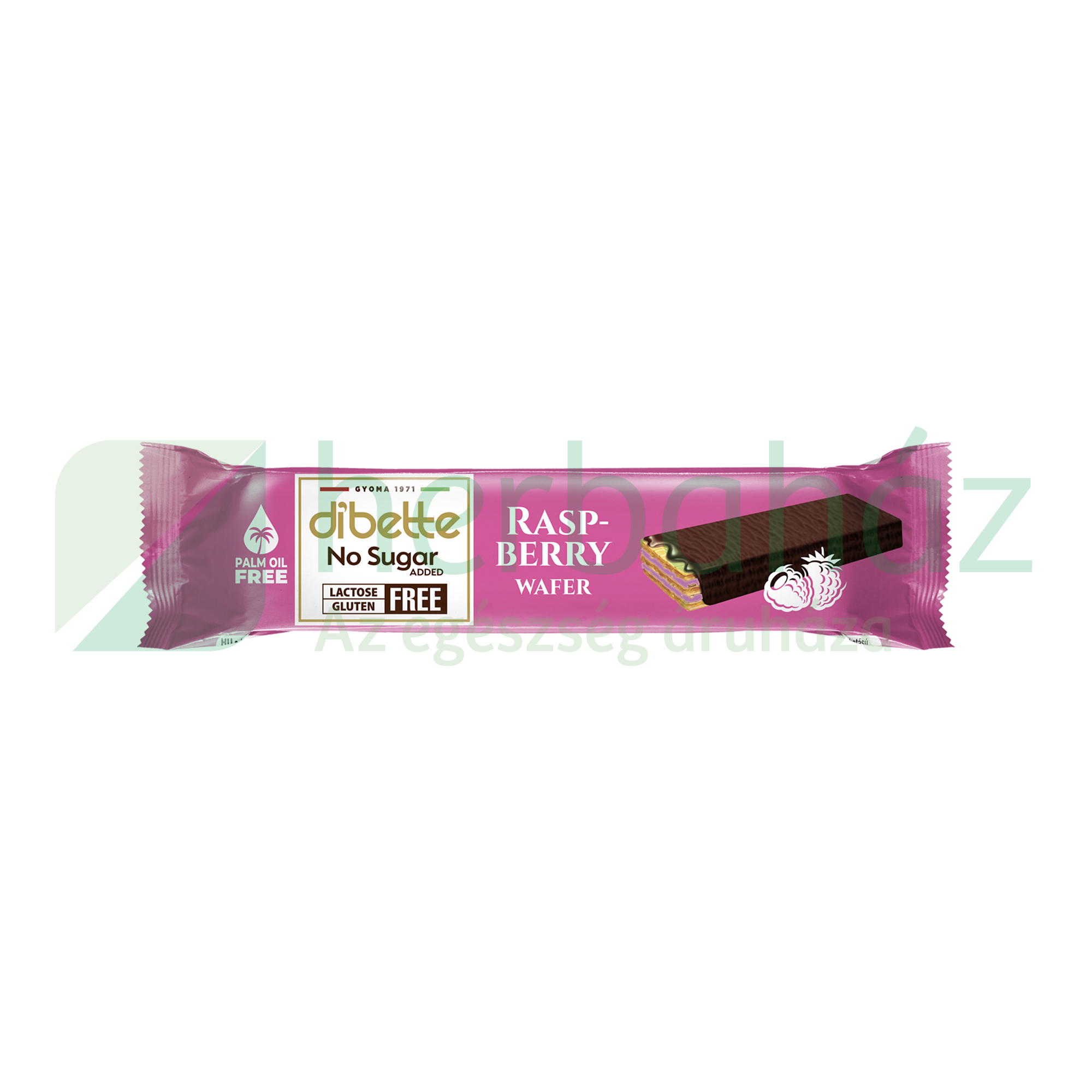 DIBETTE NAS GLUTÉNMENTES RASPBERRY WAFER 26G