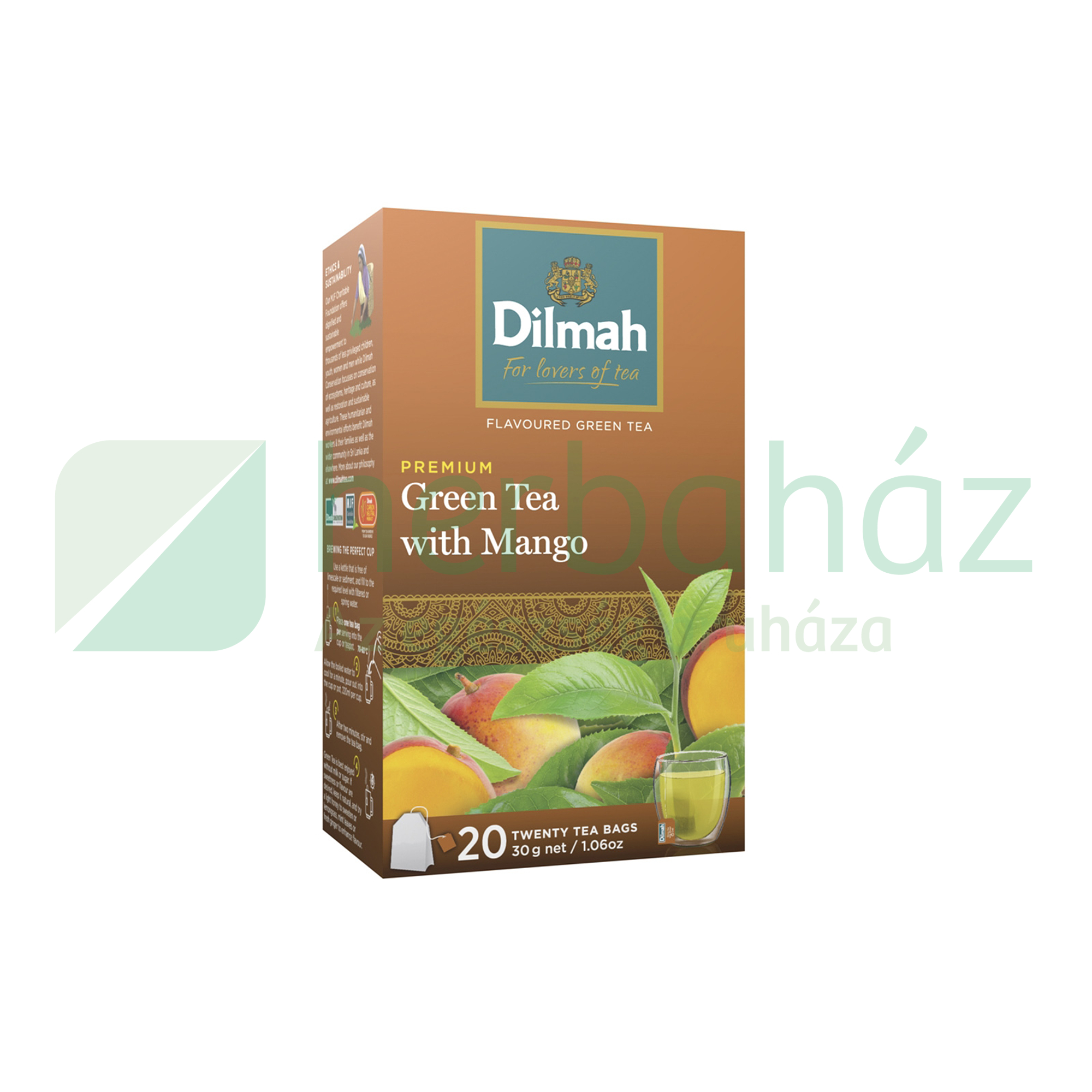 DILMAH GREEN TEA MANGO ÍZŰ FILTERES 20DB