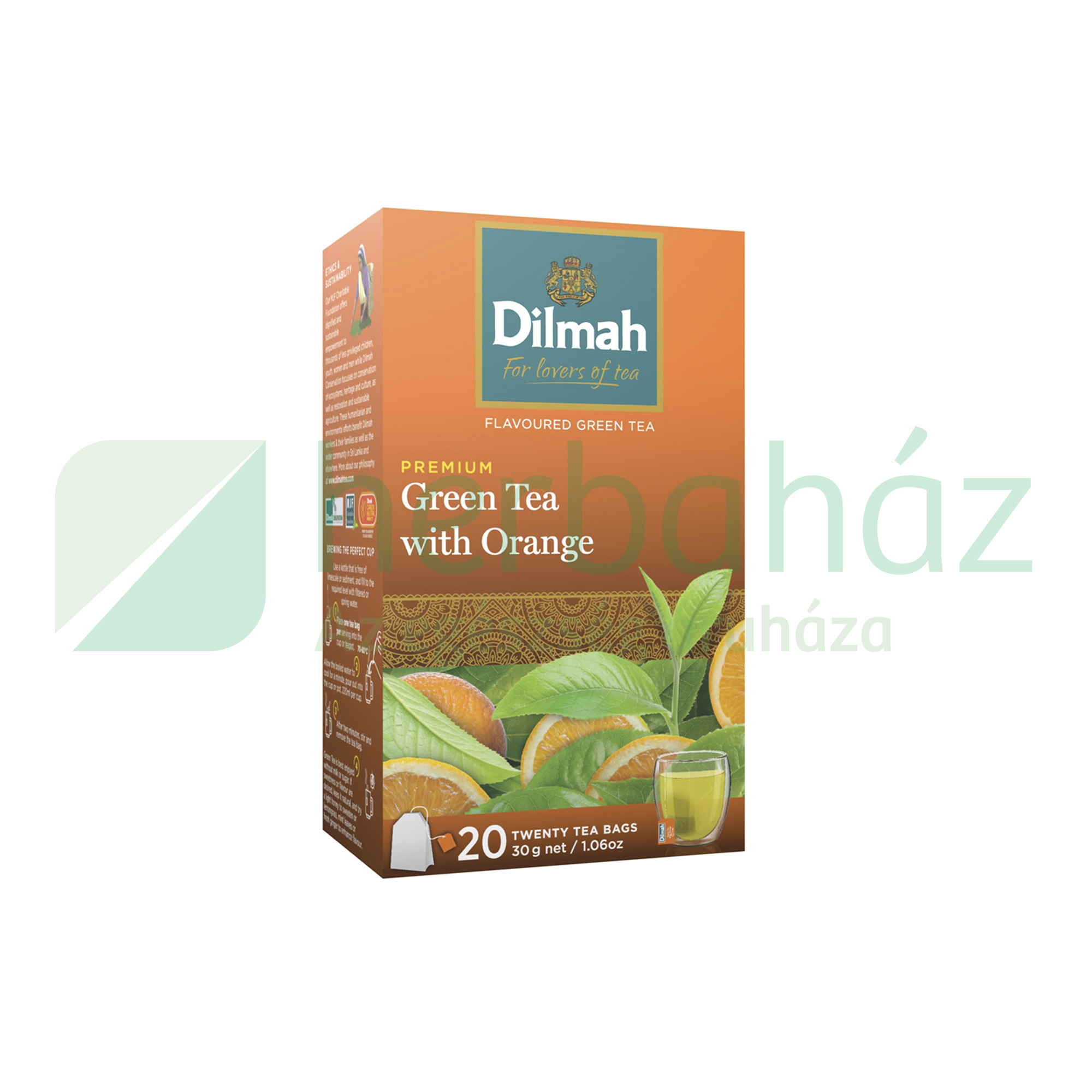 DILMAH GREEN TEA ORANGE IZŰ FILTERES 20DB