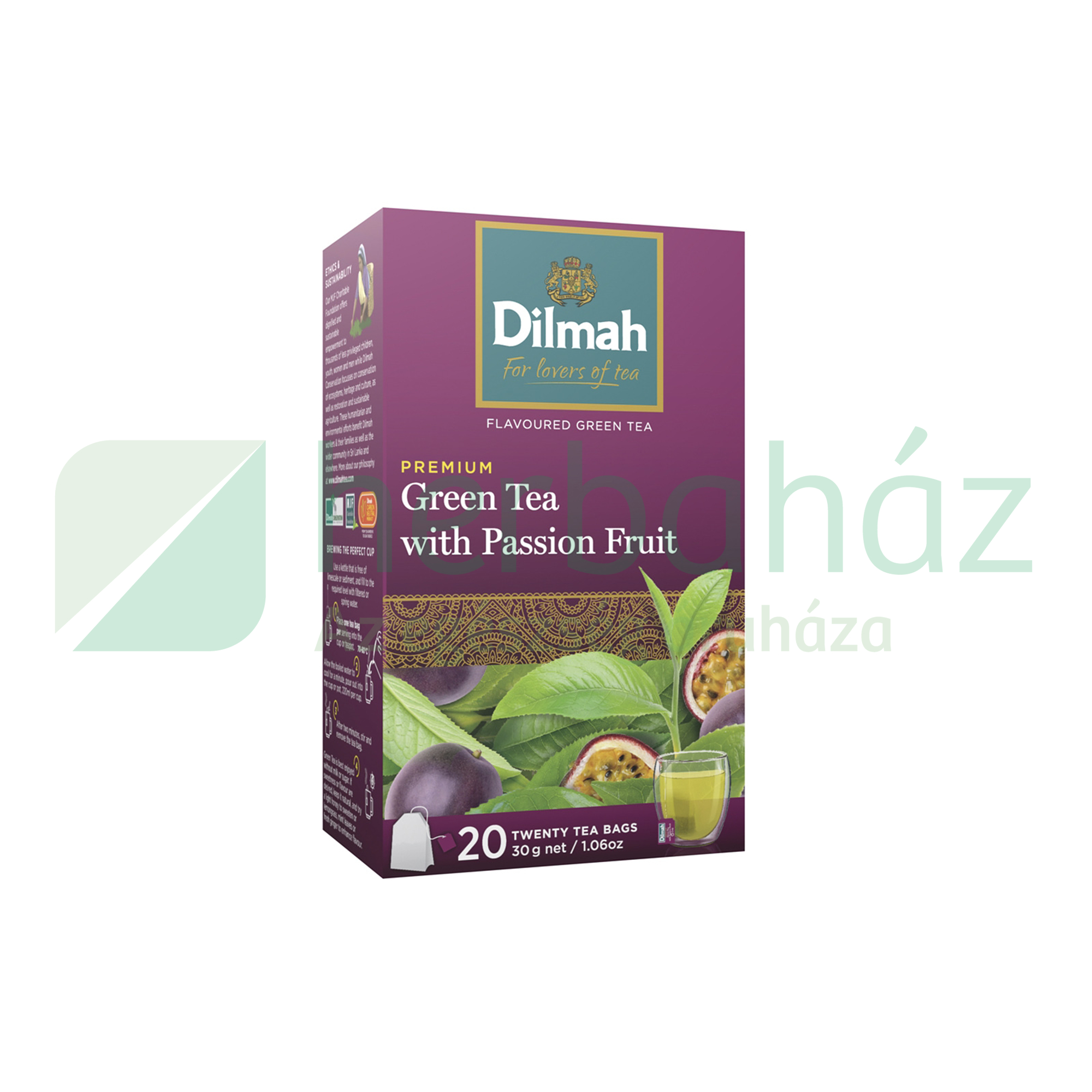 DILMAH GREEN TEA PASSION FRUIT ÍZŰ FILTERES 20DB
