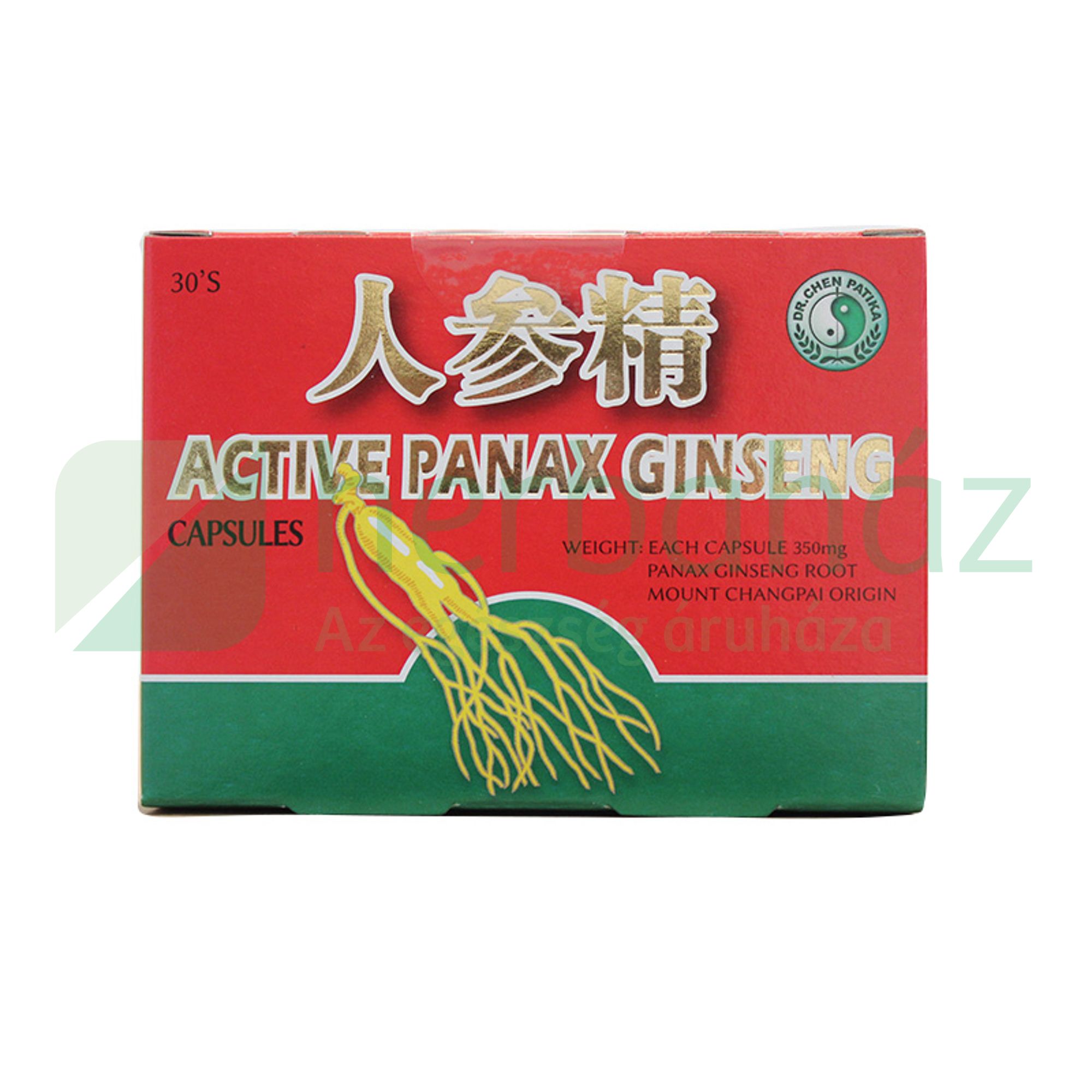 DR.CHEN AKTÍV PANAX GINSENG KAPSZULA 30DB