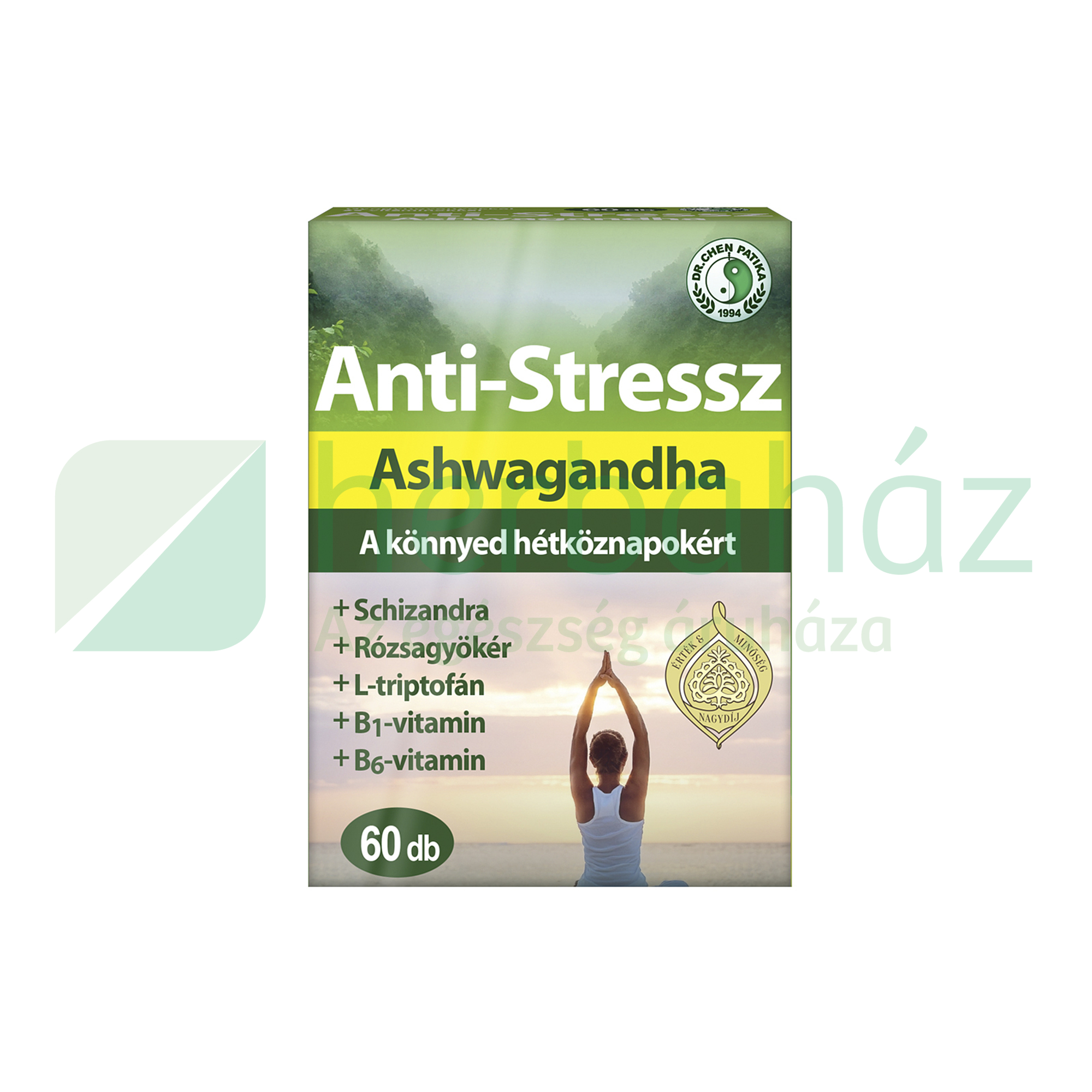 DR.CHEN ANTI-STRESSZ GYÓGYNÖVÉNY+VITAMIN KAPSZULA 60DB