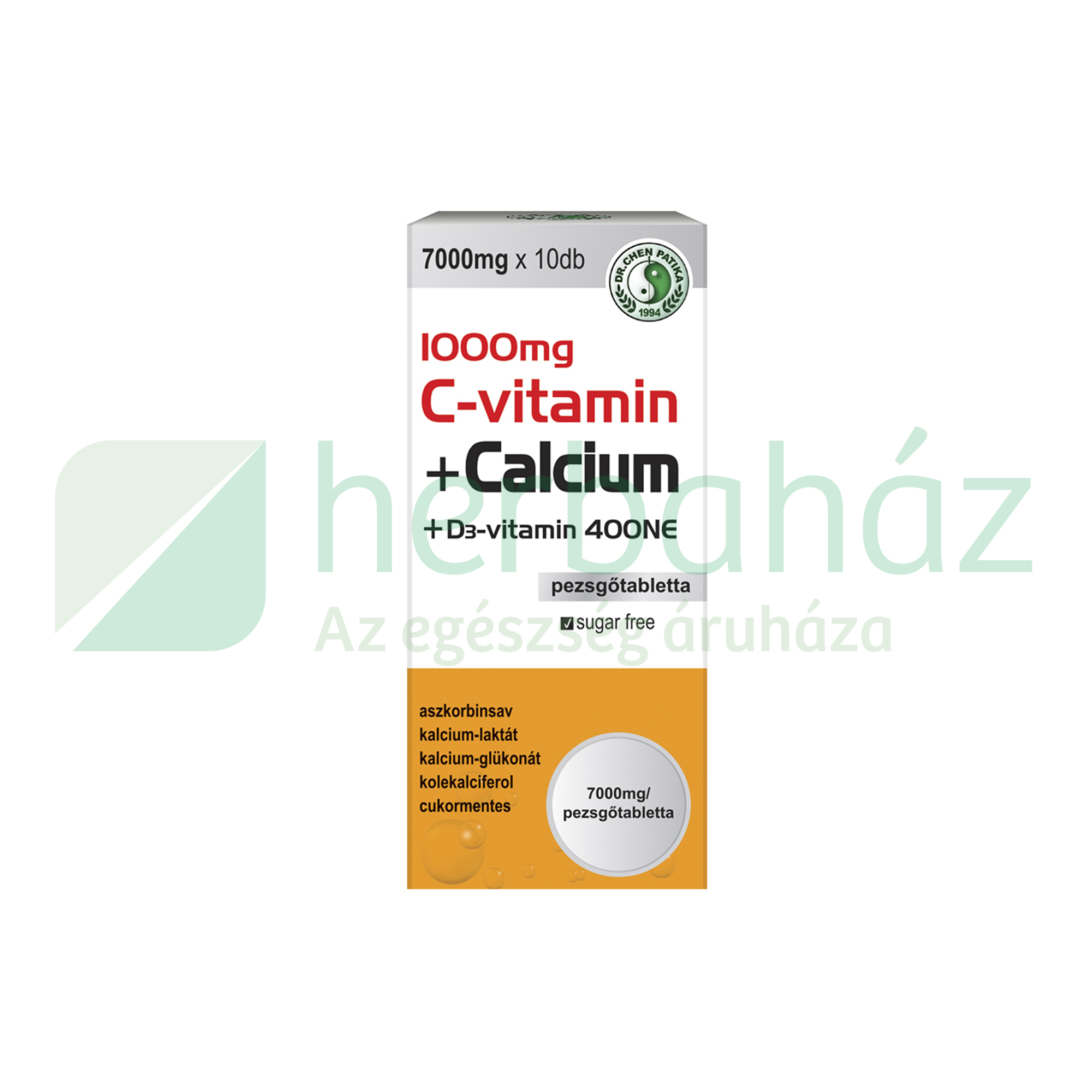 DR.CHEN C-VITAMIN 1000MG+KALCIUM 170MG+D-VITAMIN 400NE PEZSGŐTABLETTA 10DB