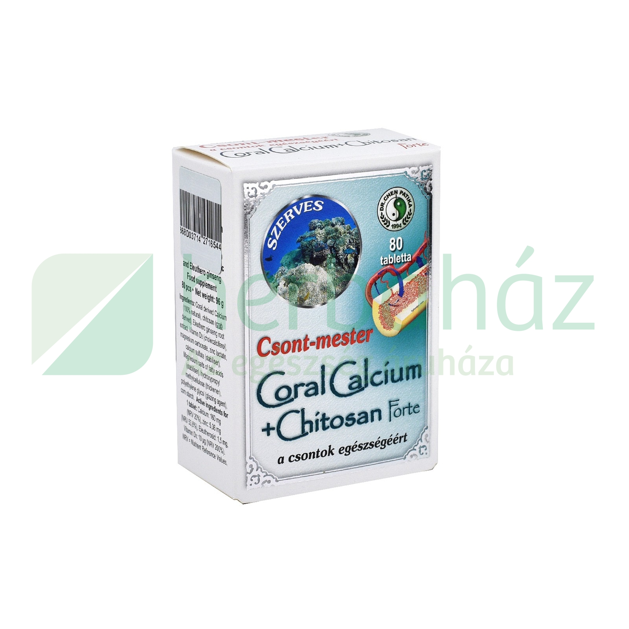 DR.CHEN CORAL CALCIUM+CHITOSAN FORTE TABLETTA 80DB