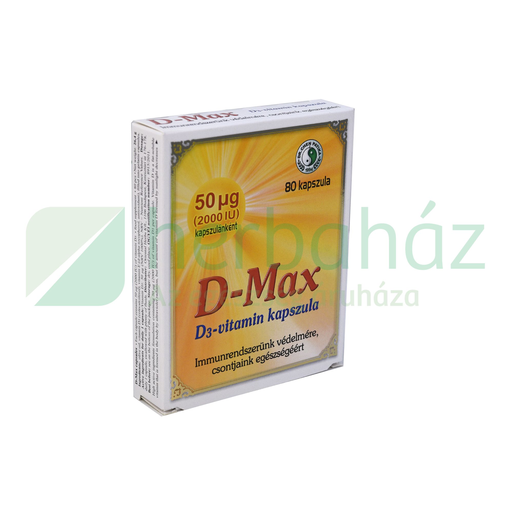 DR.CHEN D-MAX 2000 NE KAPSZULA 80DB