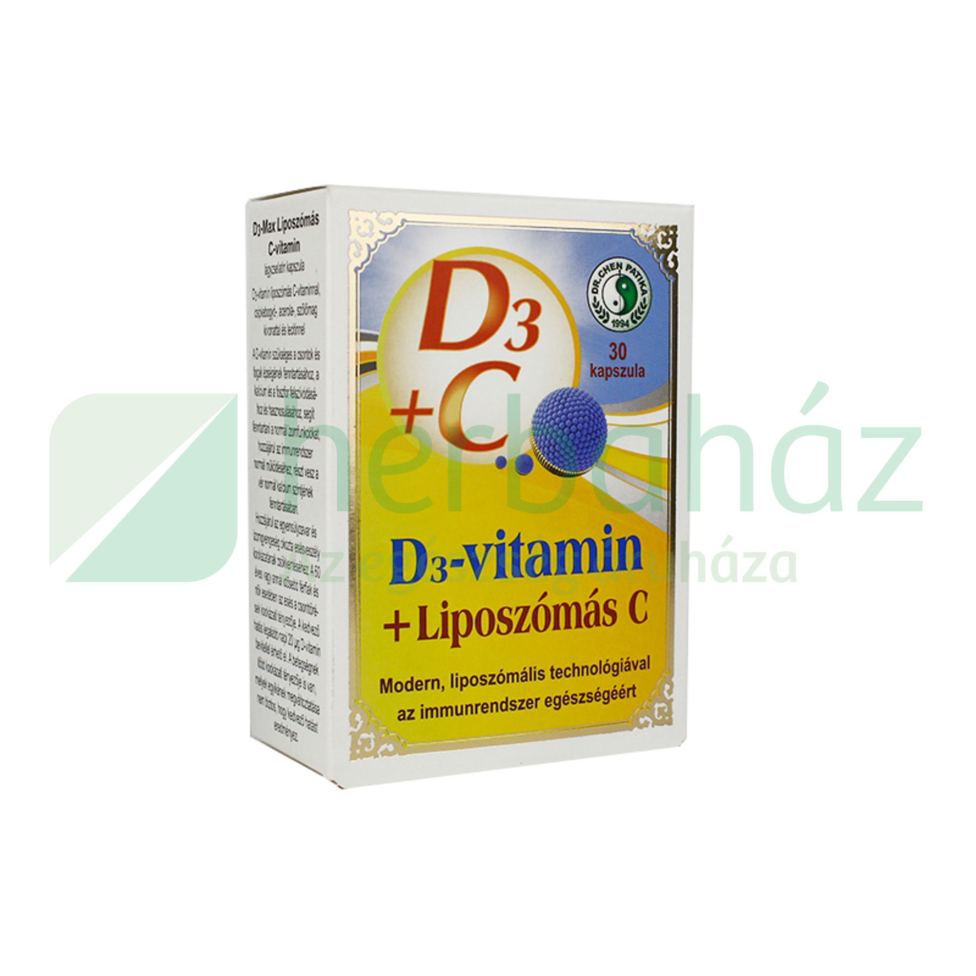 DR.CHEN D3-MAX LIPOSZÓMÁS C-VITAMIN KAPSZULA 30DB